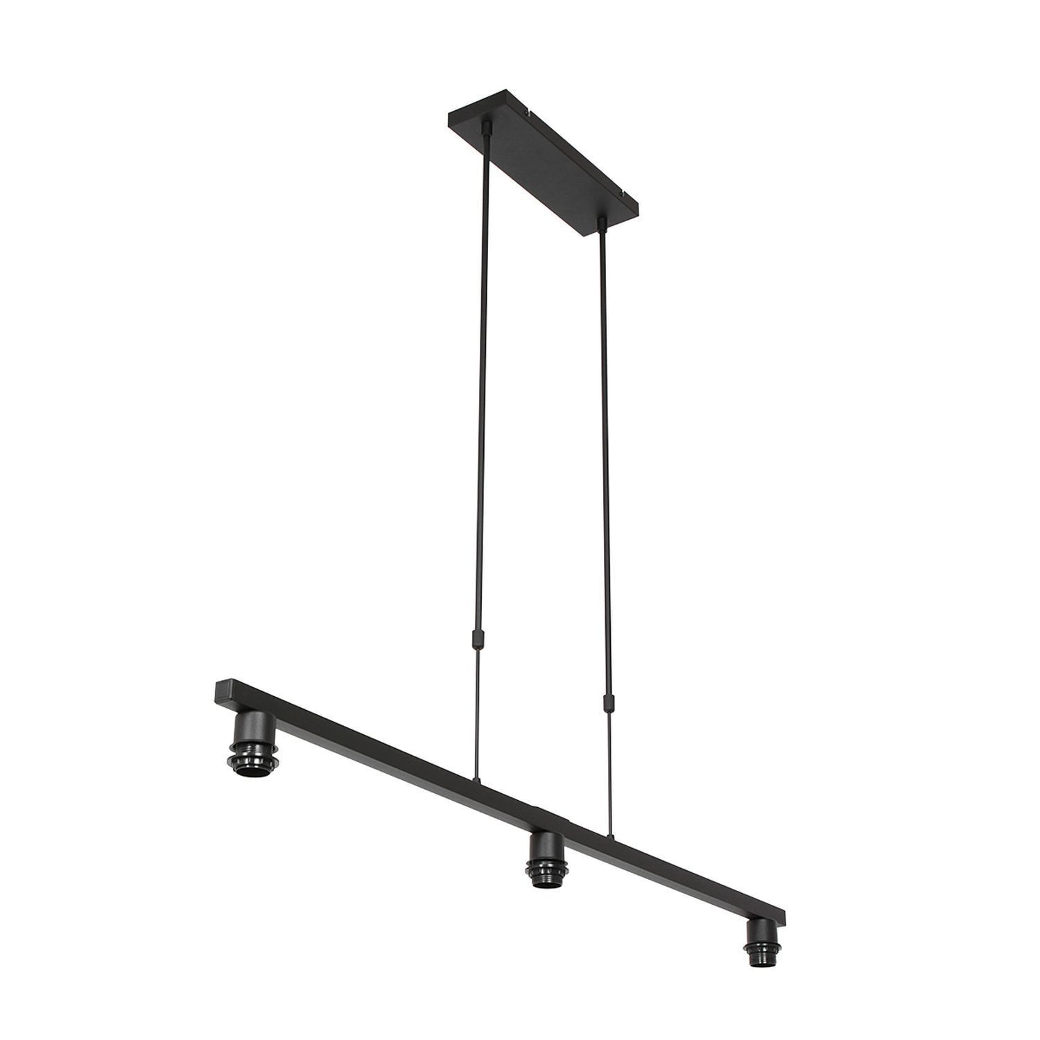 Suspension Noir Gris Métal Tissu 140 cm confortable