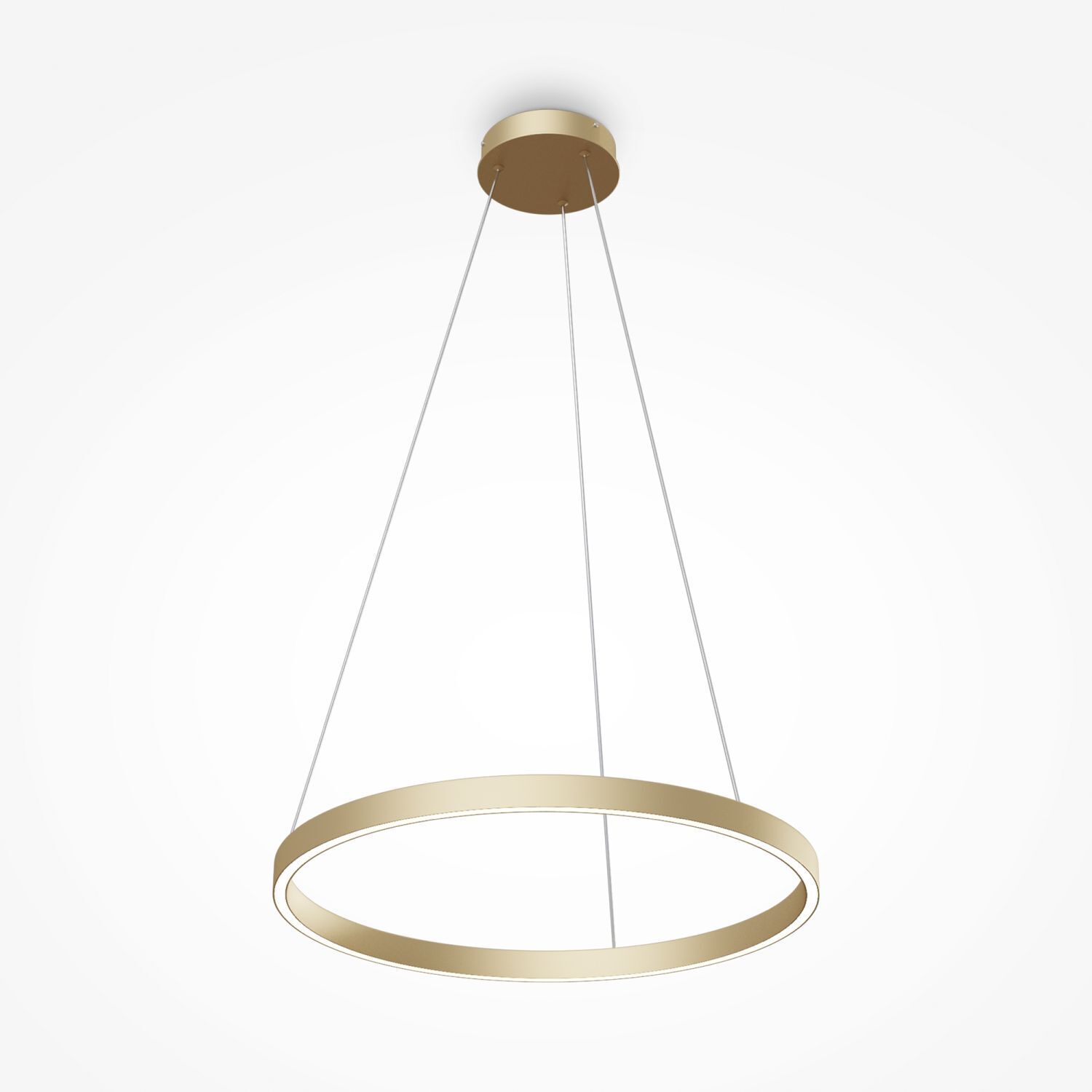 Lustre LED aluminium rond D : 60 cm H : max. 120 cm Leuchter, Lampe