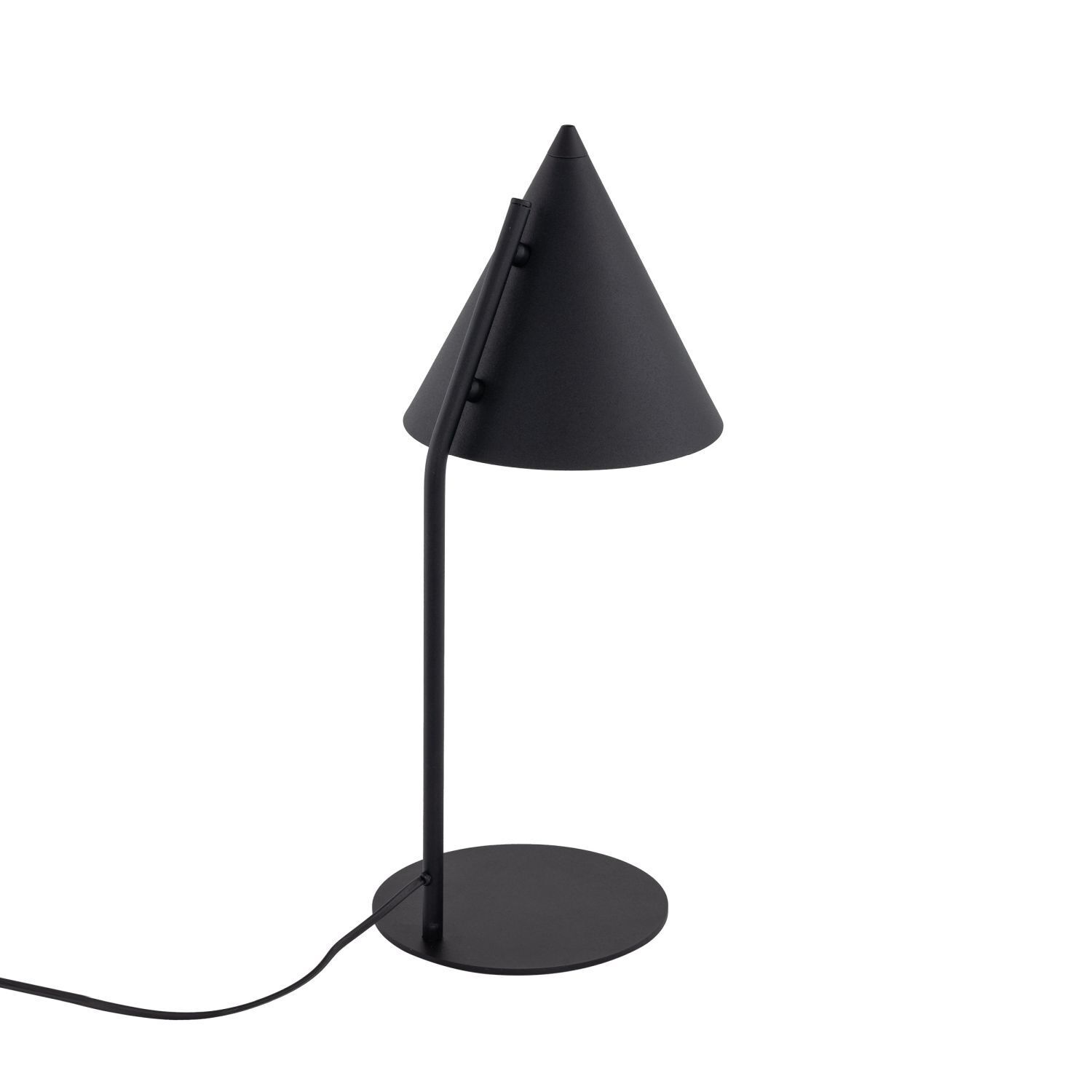 Lampe de table noir hauteur 49 cm métal E27 rétro CODY