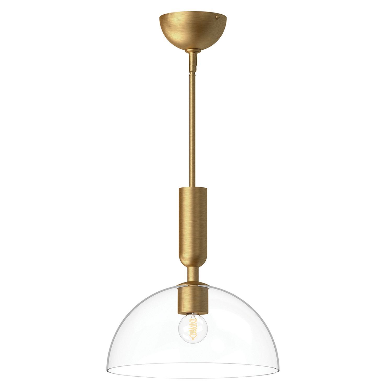 Lampe à suspendre ronde D : 30,5 cm H : max. 158,3 cm Métal Verre Lampe, Deckenleuchte