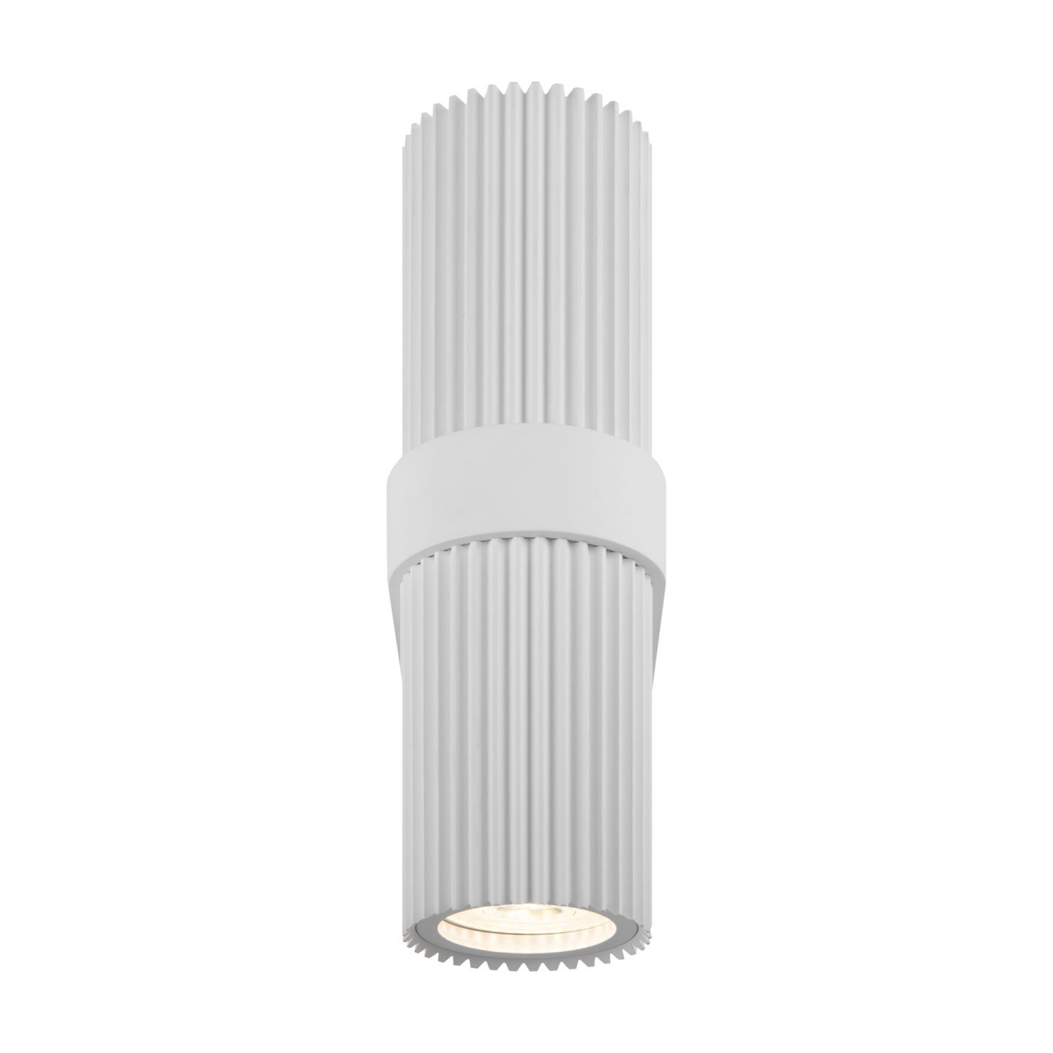 Applique murale aluminium GU10 Up Down hauteur 23 cm blanc