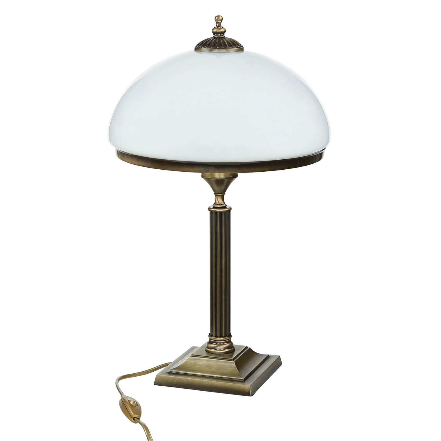 Lampe de table MARLOW 50cm en laiton antique Art Nouveau