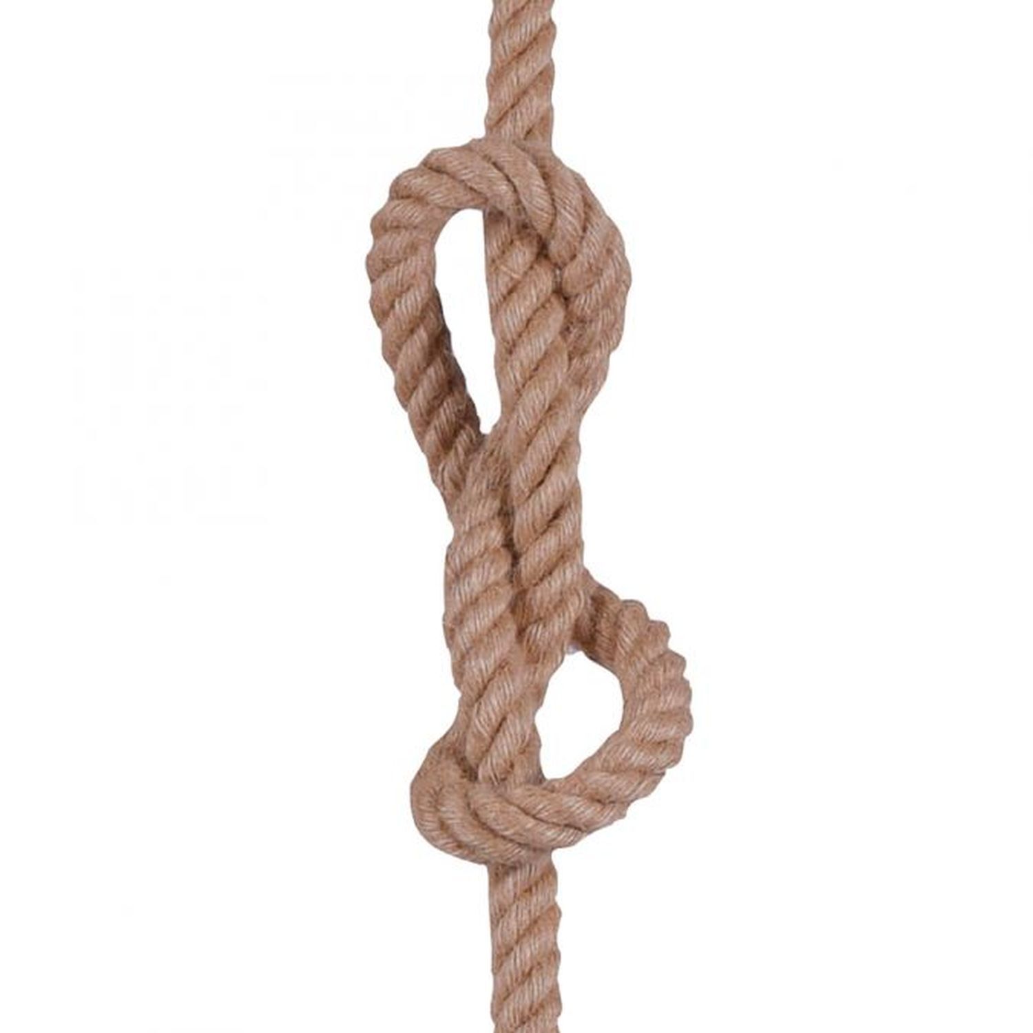 Suspension vintage E27 jusqu'à 15 W Ø10 cm rond corde tau