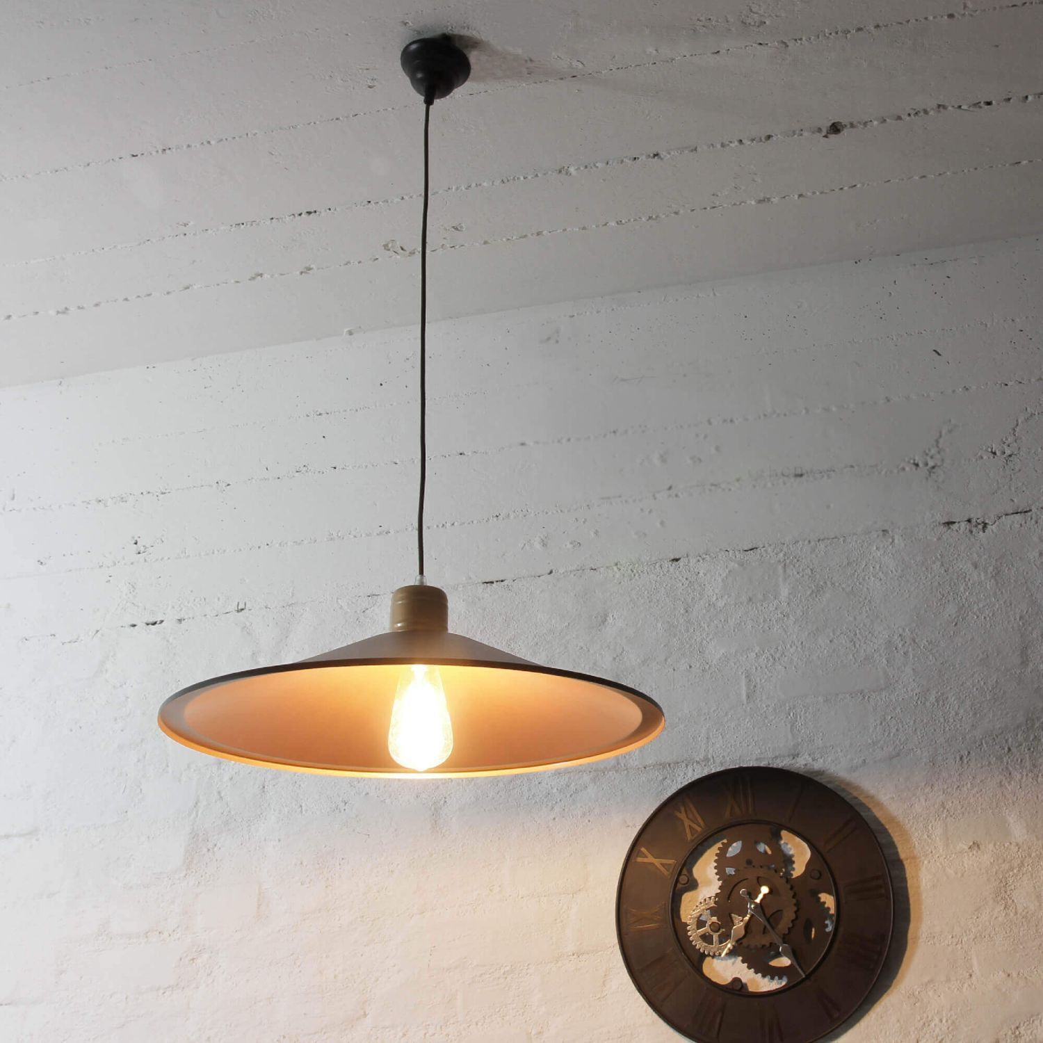 Suspension XL noir/cuivre
