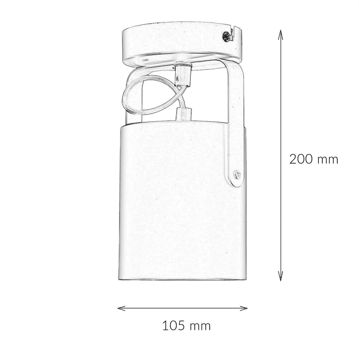 Projecteur plafond noir E27 Projecteur plafond noir E27