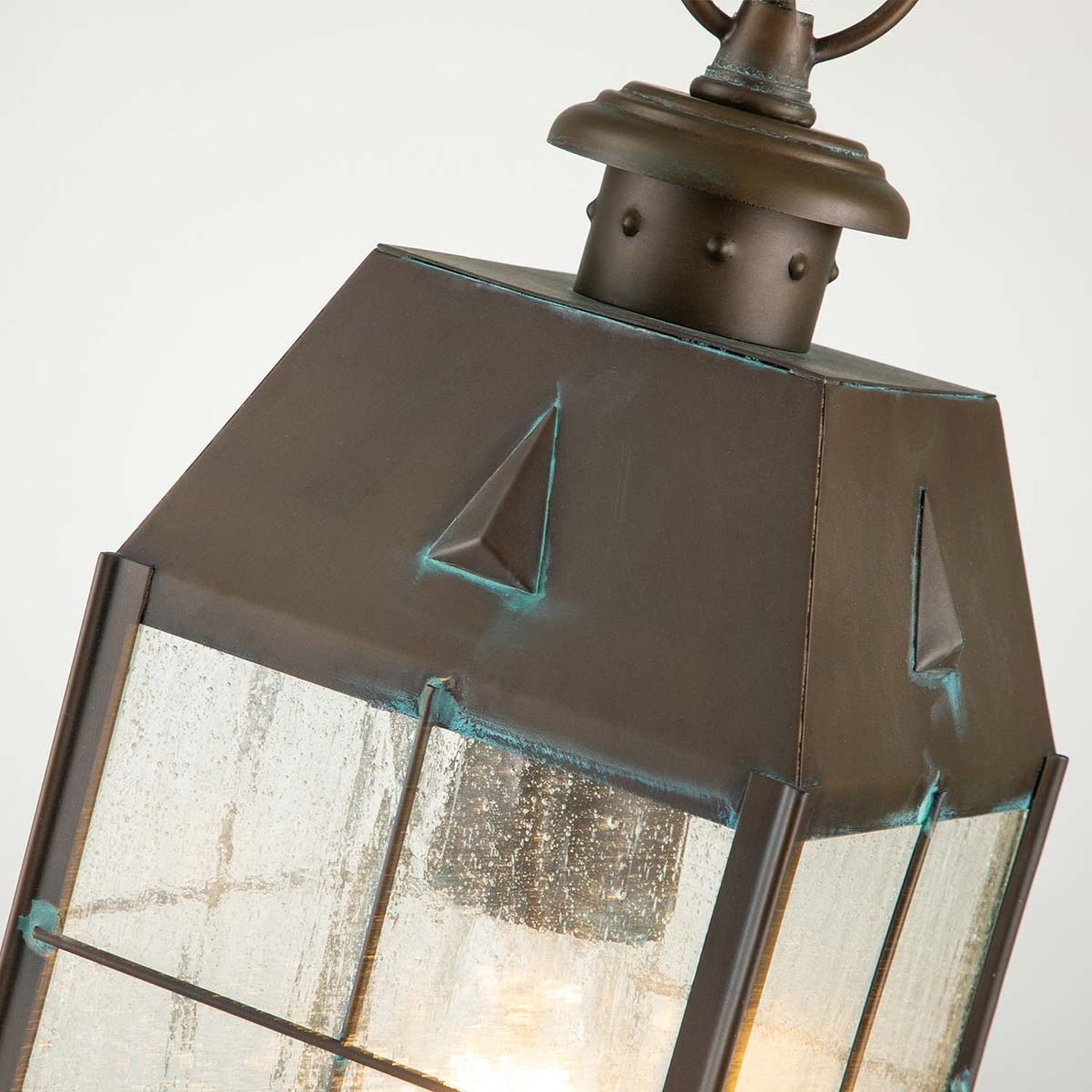 Suspension d'extérieur laiton verre E27 IP44 H : max. 205,1 cm
