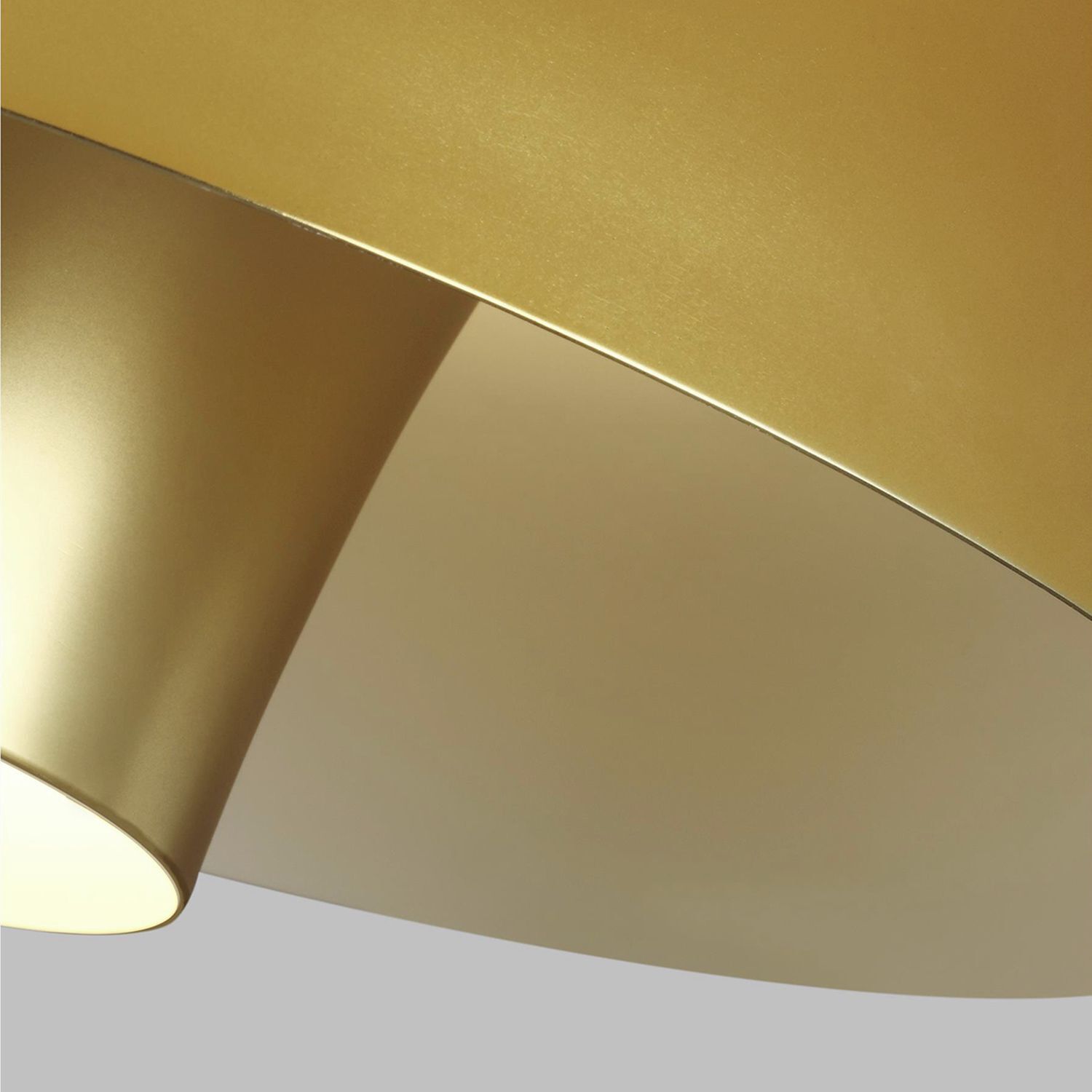 Lampe de plafond métal en laiton Ø46cm Mid Century