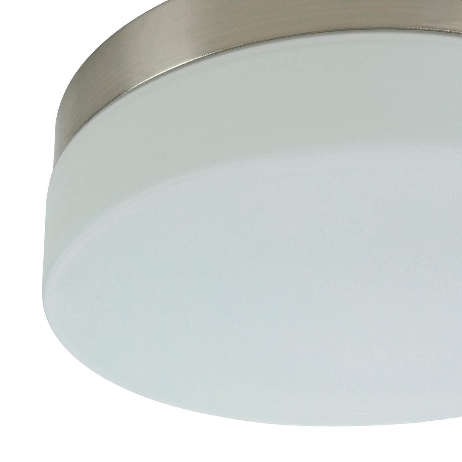 Plafonnier verre mat nickel Deckenleuchte, Leuchte