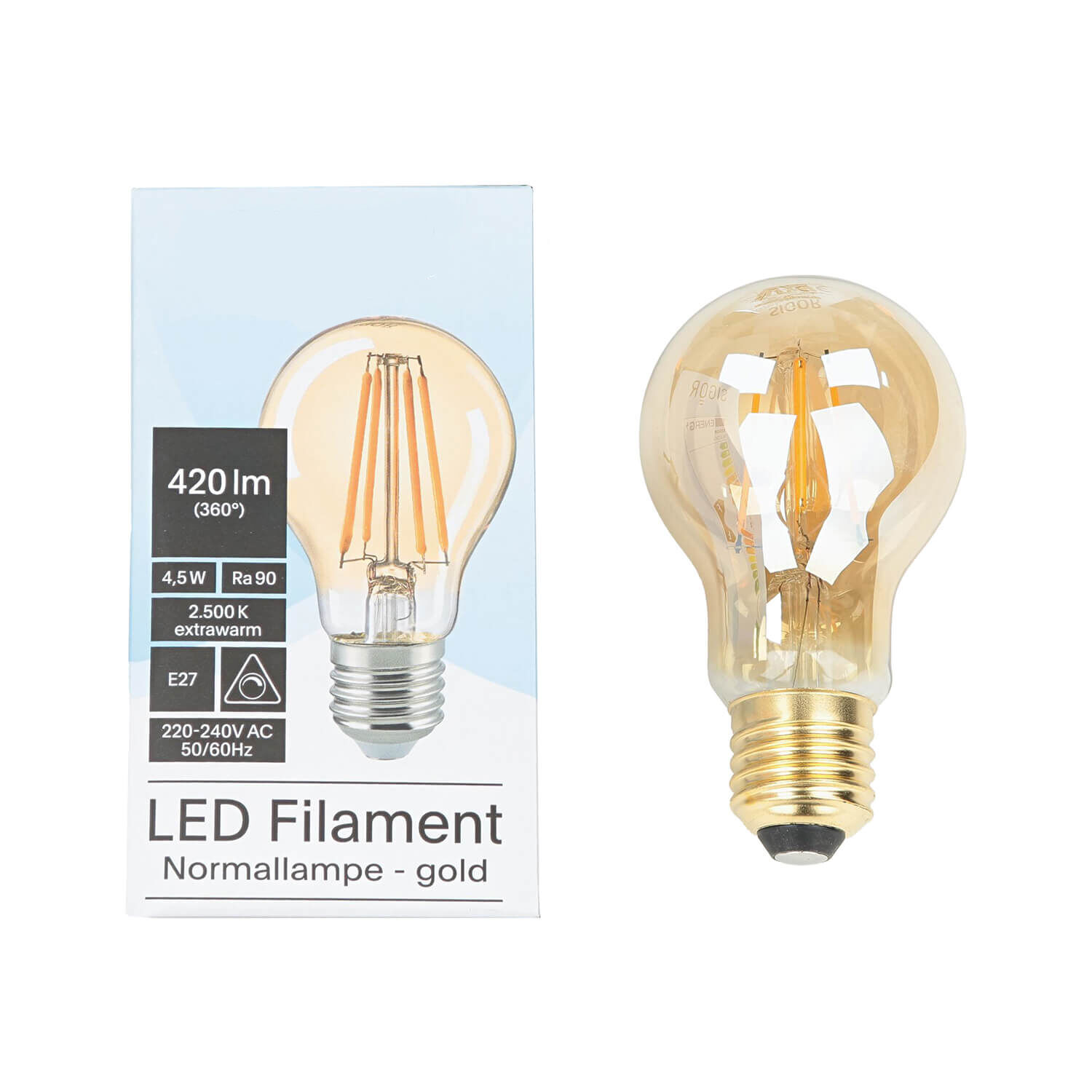 Ampoule LED Edison douille E27 filament - LM106