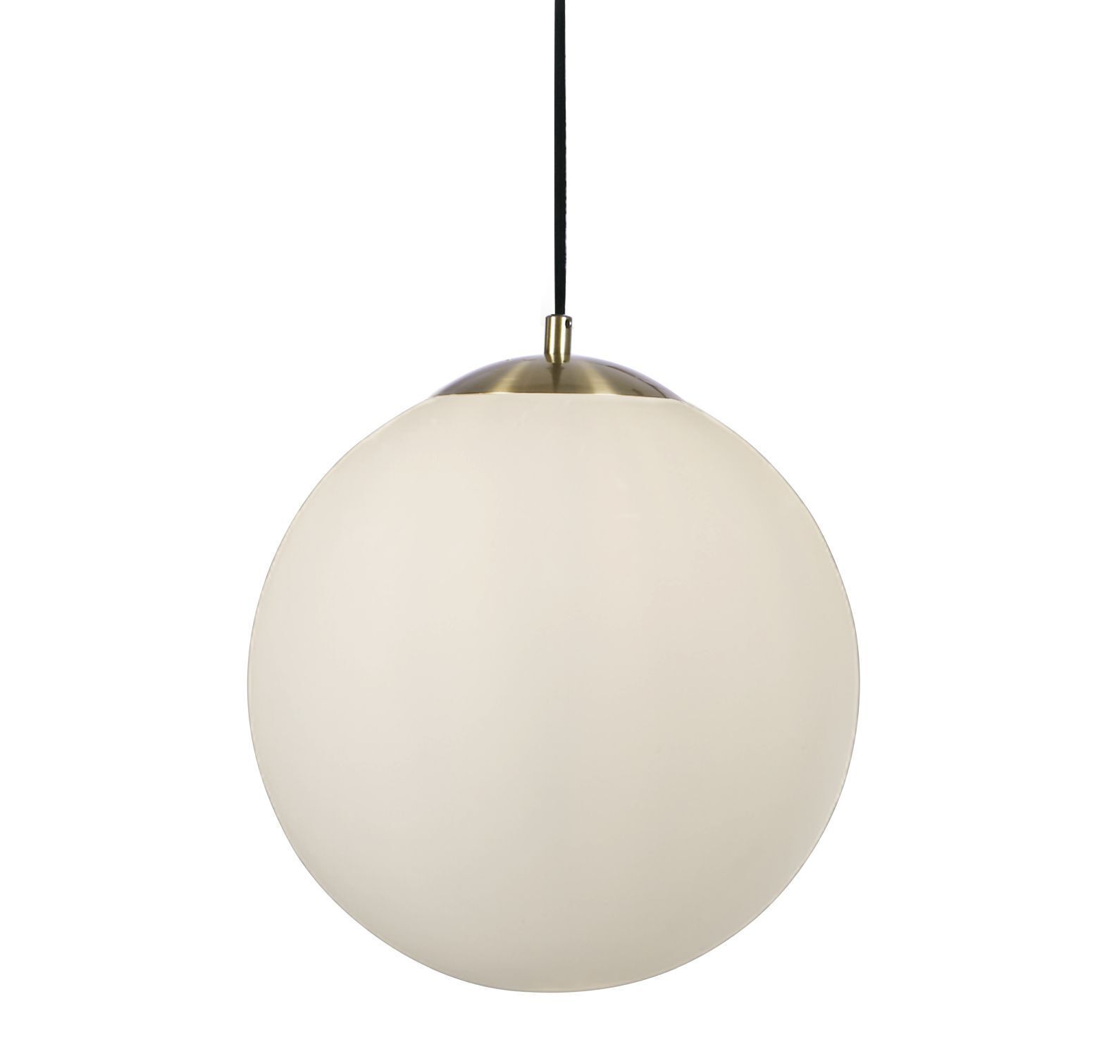 Boule Lampe à suspendre verre métal en laiton Ø24 cm faible éblouissement