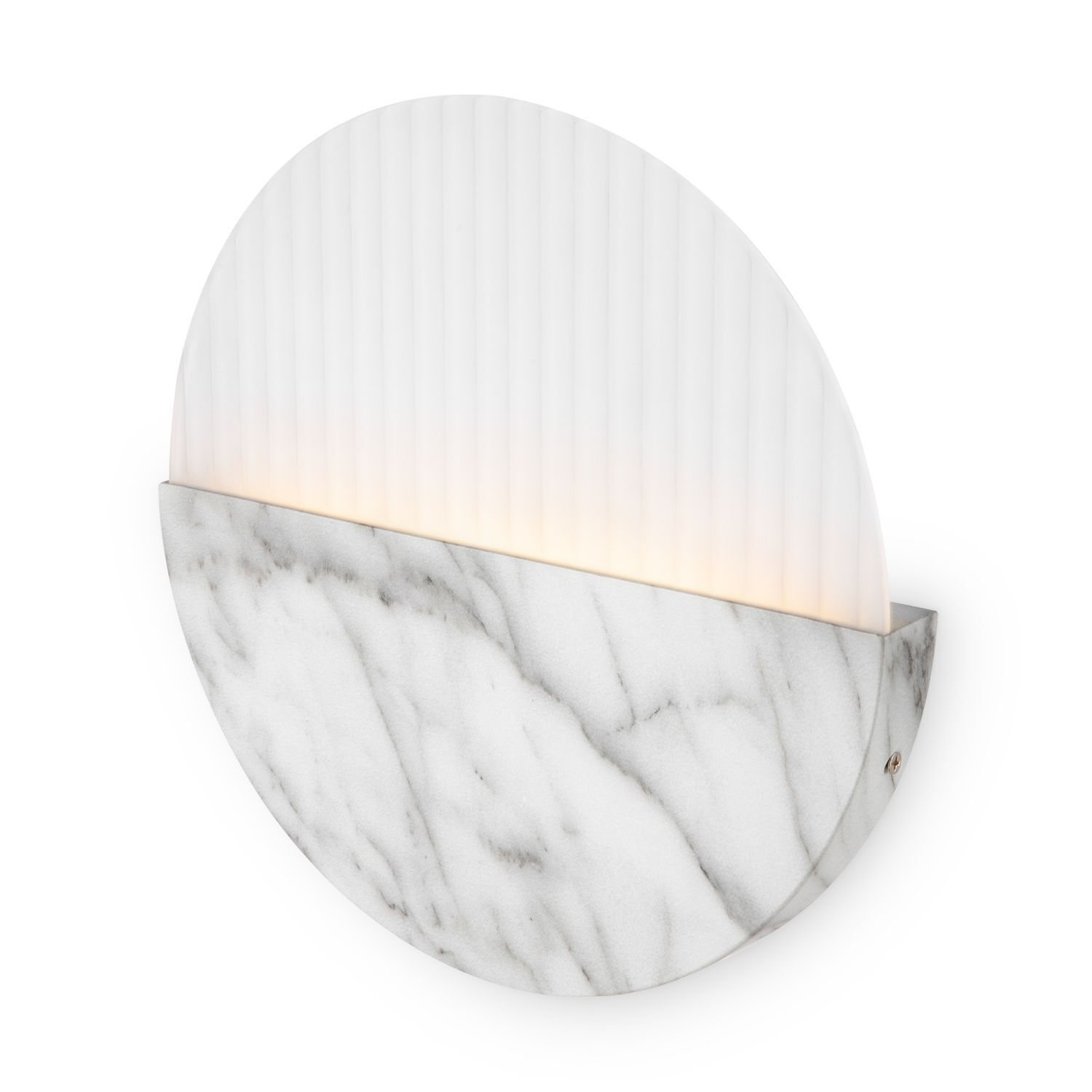 Applique LED verre métal 3000 K blanc chaud 200 lm ronde