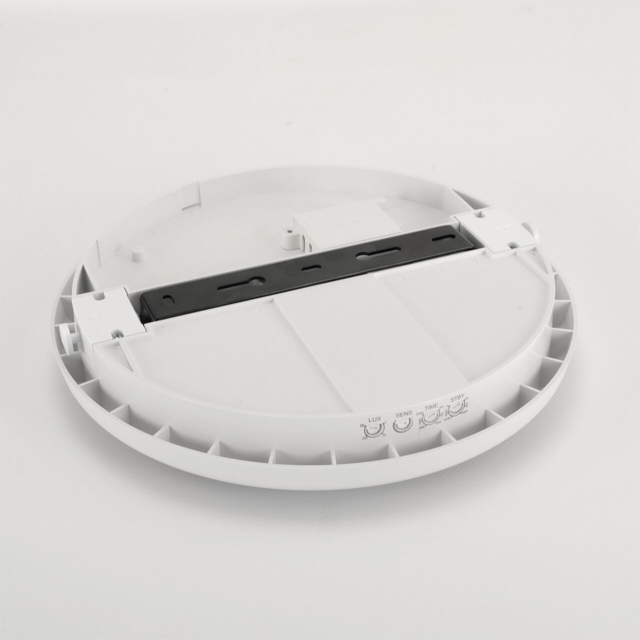 Lampe de plafonnier LED Détecteur de mouvement IP65 D : 26,5 cm rond milieu humide