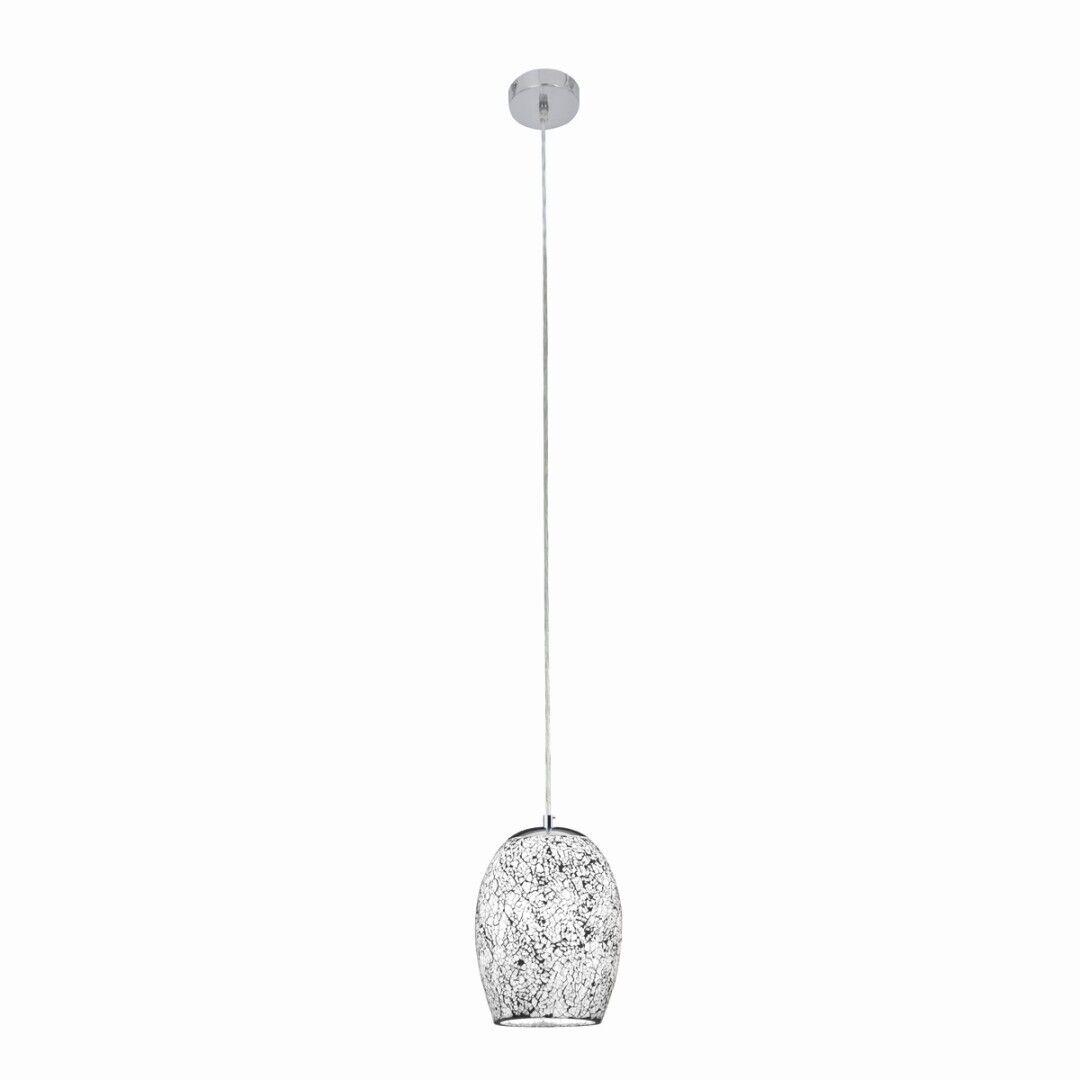 Suspension vintage E27 en chrome