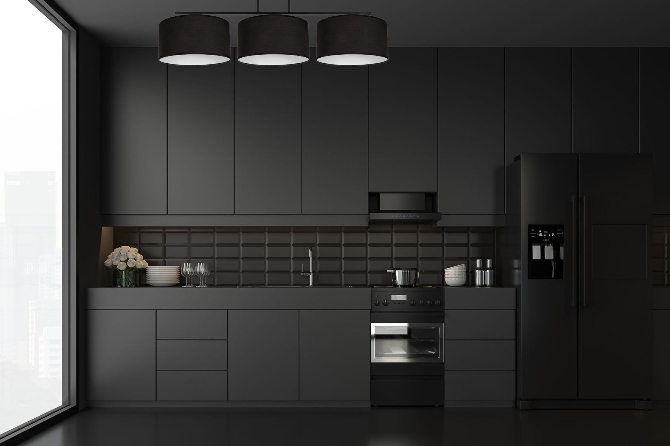 Drinnen, Innenarchitektur, Küche, Elektrisches Gerät, Kühlschrank