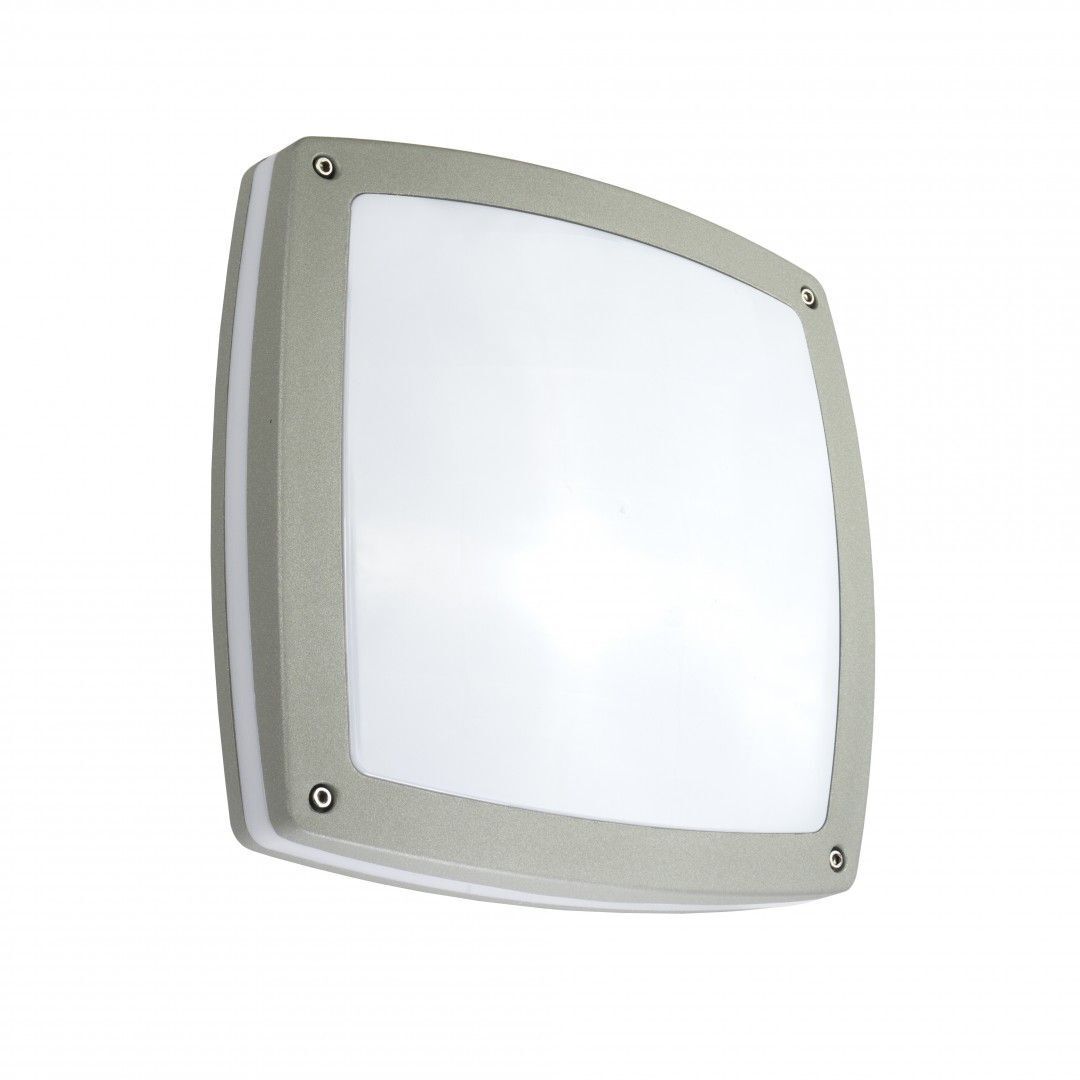 Lampe d'extérieur MOLEN en argent faible éblouissement 2x E27 IP44