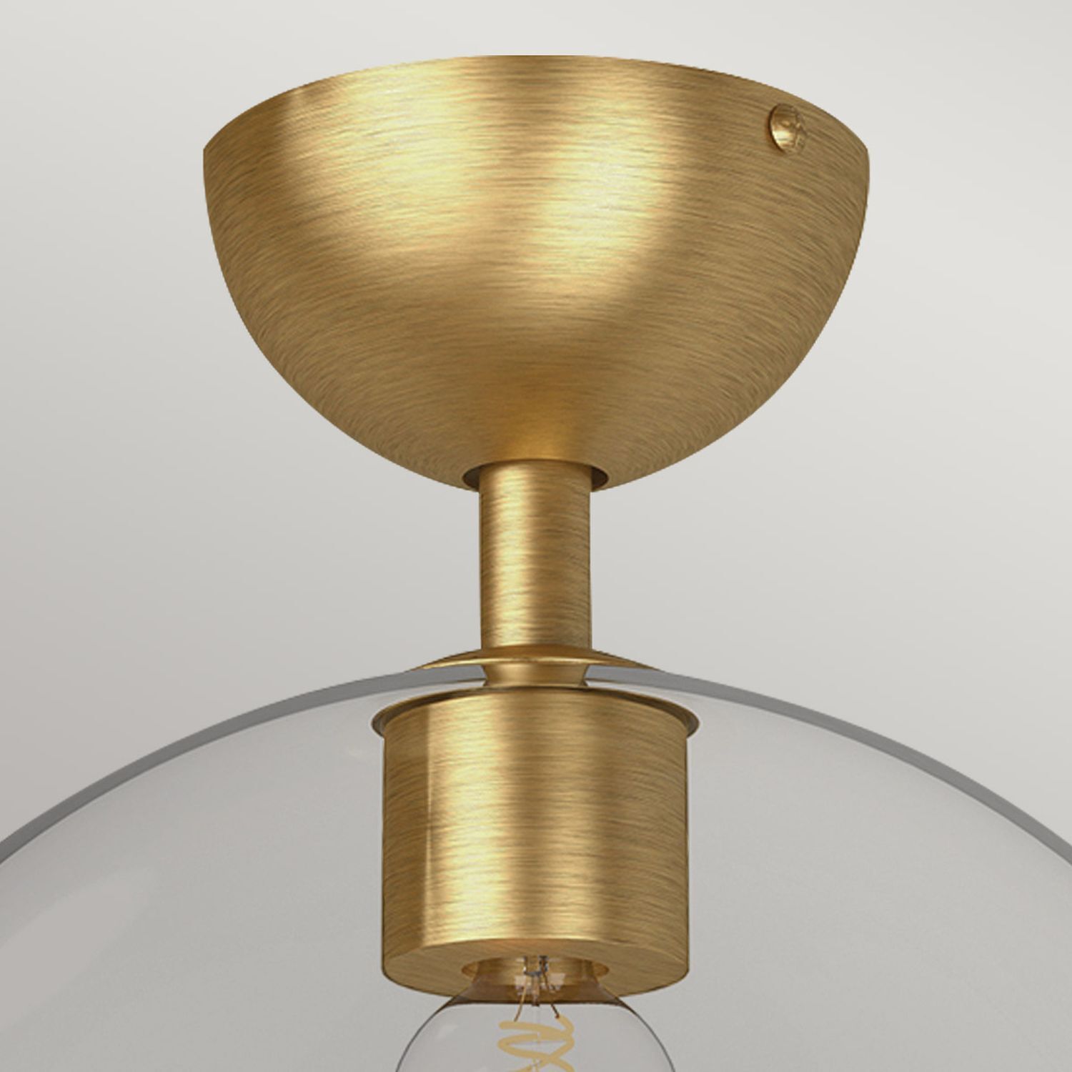 Lampe de plafonnier verre métal E27 Ø 30,5 cm en or brossé Lampe, Bronze, Deckenventilator, Gerät, Elektrisches Gerät