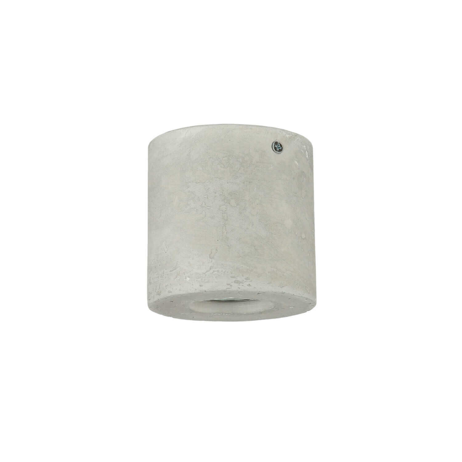 Spot de plafond polyvalent béton Ø10cm petit rond GU10