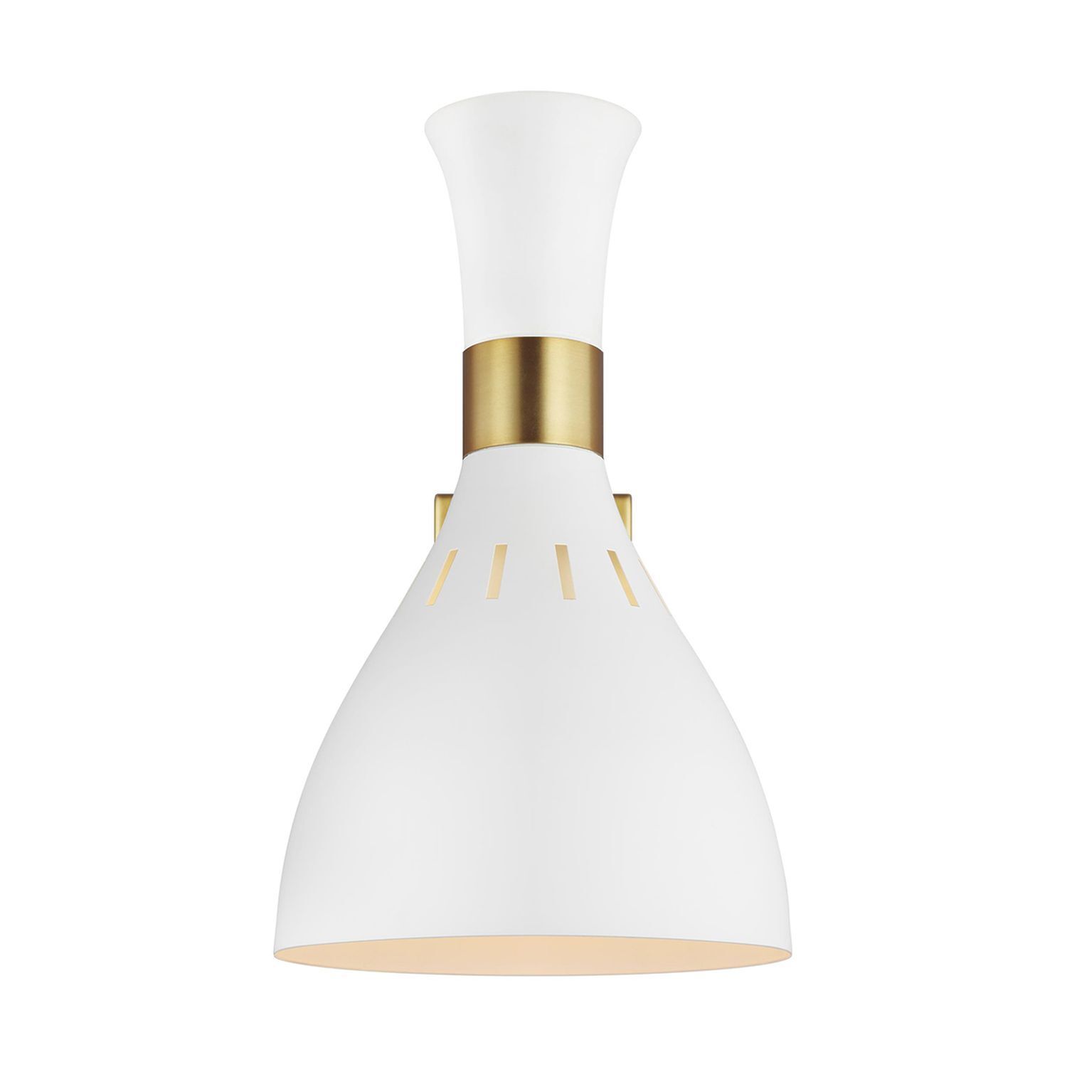 Applique en métal blanc laiton E27 design rétro
