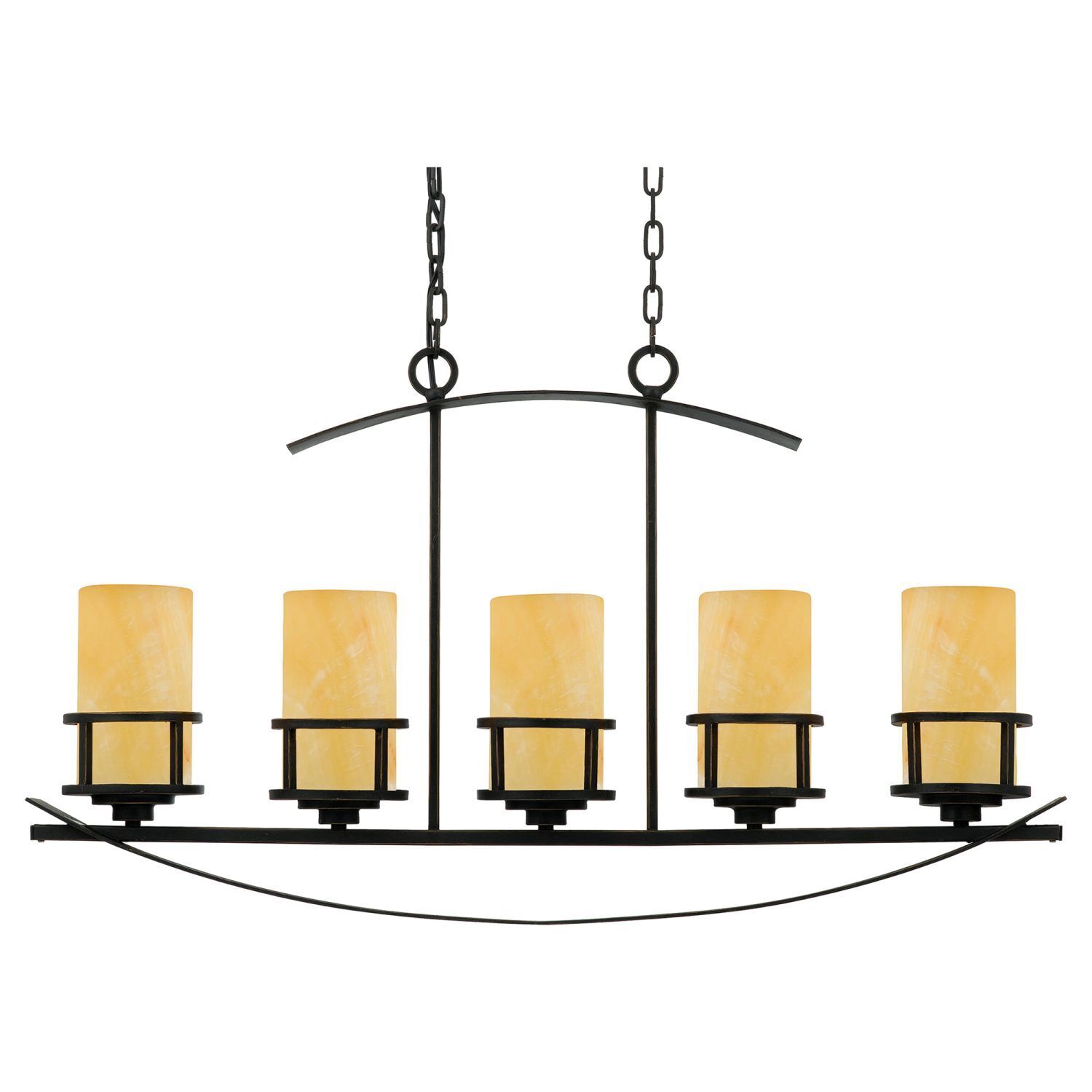 Lampe à suspendre LAPIDE 5-flmg à raccourcir Lampe de salle à manger