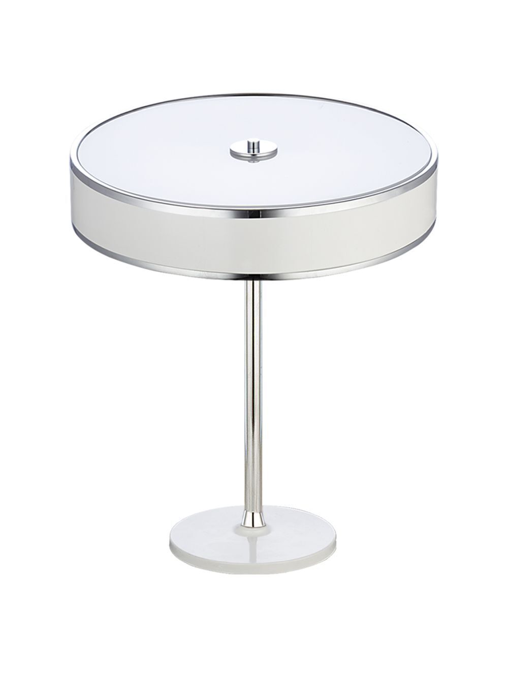 Lampe de table en blanc chromé 47cm LORSAN Table de nuit