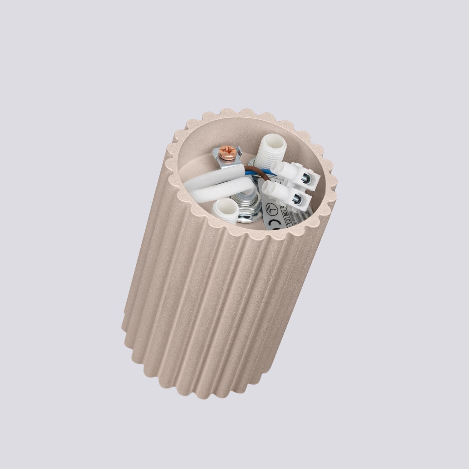 Deckenleuchte Aluminium Taupe GU10 Ø6,5 cm rund