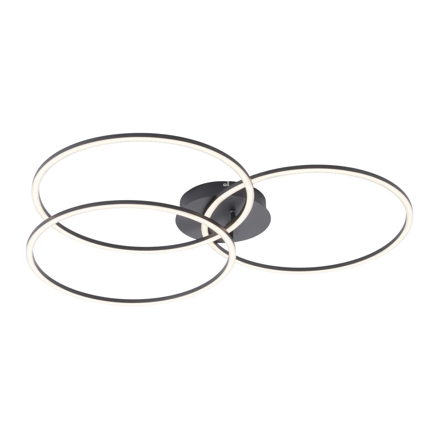 Plafonnier LED métal noir 12 W 1500 lm mobile