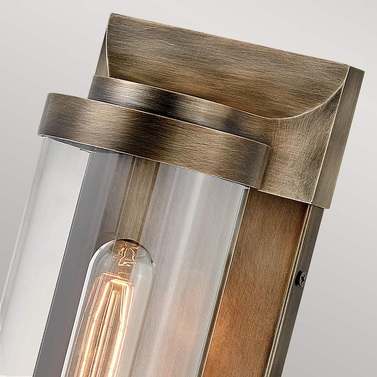 Applique murale extérieure E27 IP44 hauteur 35,6 cm aluminium verre Lampe, Flasche, Kosmetik, Parfüm