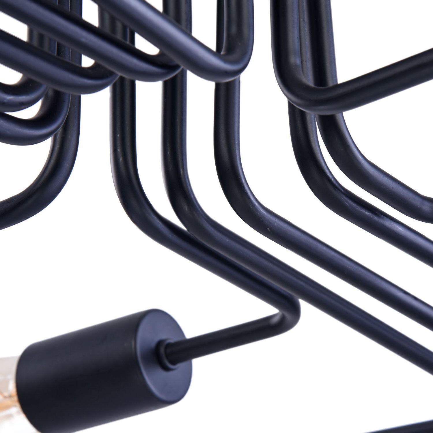 Plafonnier métal E27 noir rétro LENI Plafonnier métal E27 noir rétro LENI