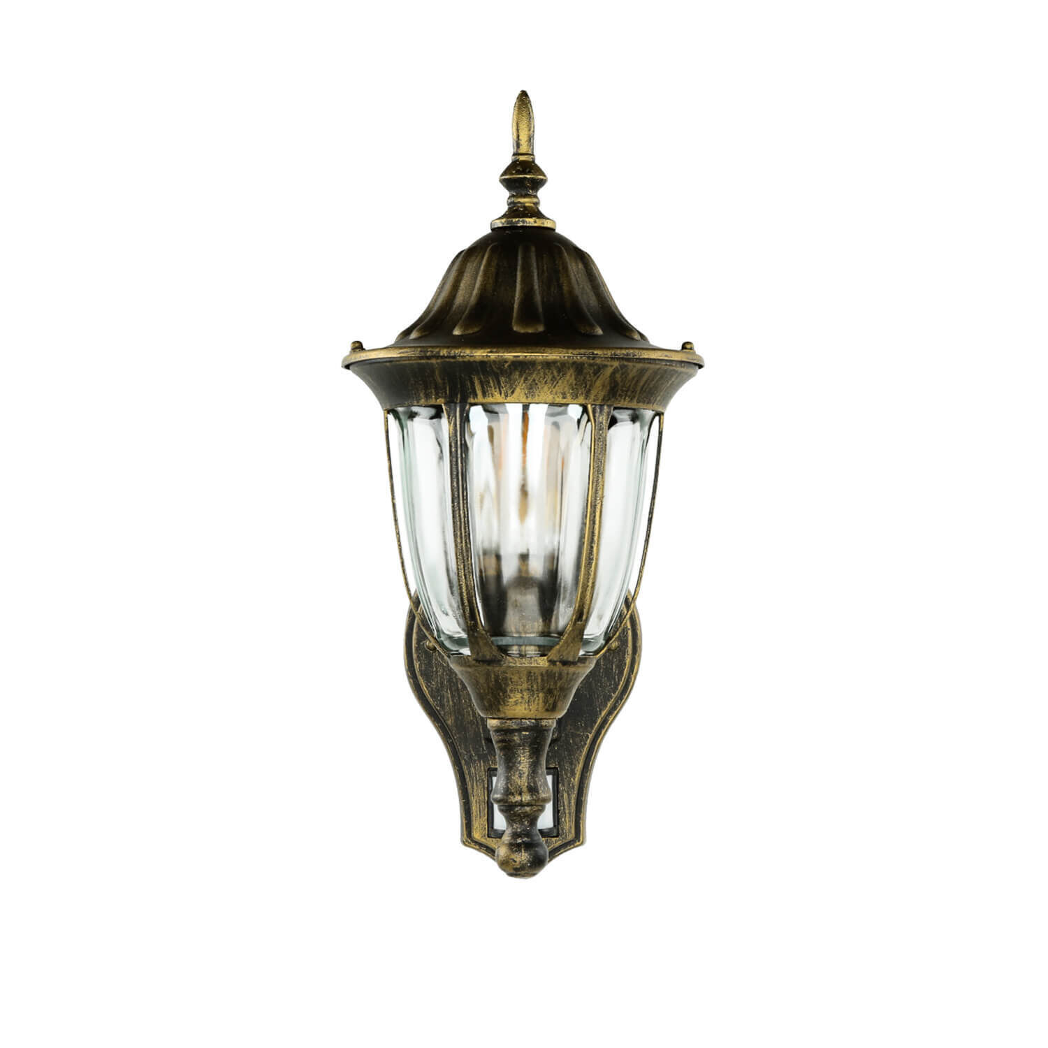 Laterne, Außenleuchte, Bronze, Glas, Vintage