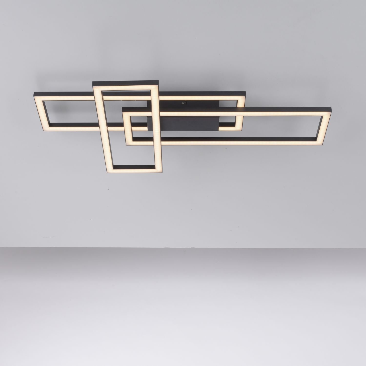 Plafonnier LED à intensité variable noir 19 W 3000 K orientable