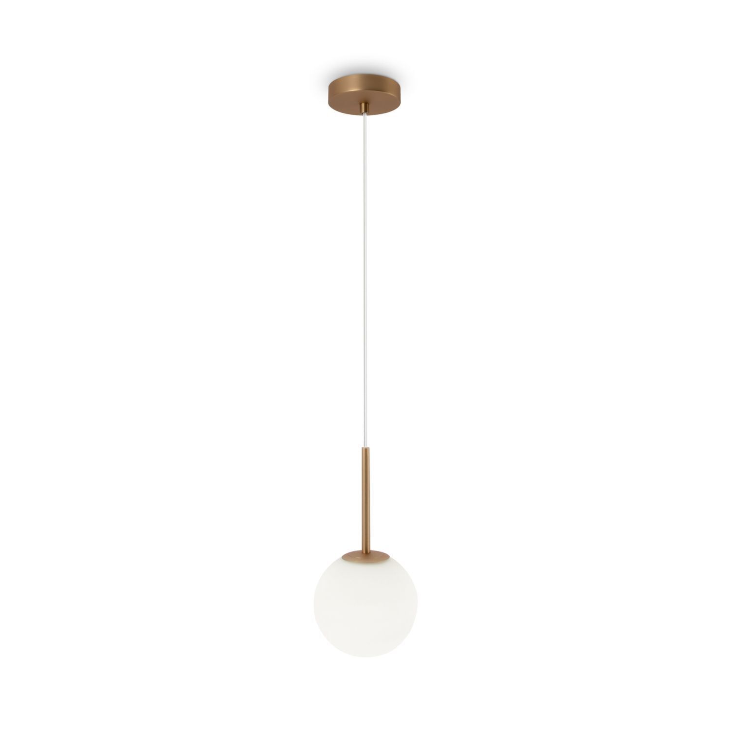 Lampe à suspendre métal verre E14 D : 15 cm H : max. 180 cm
