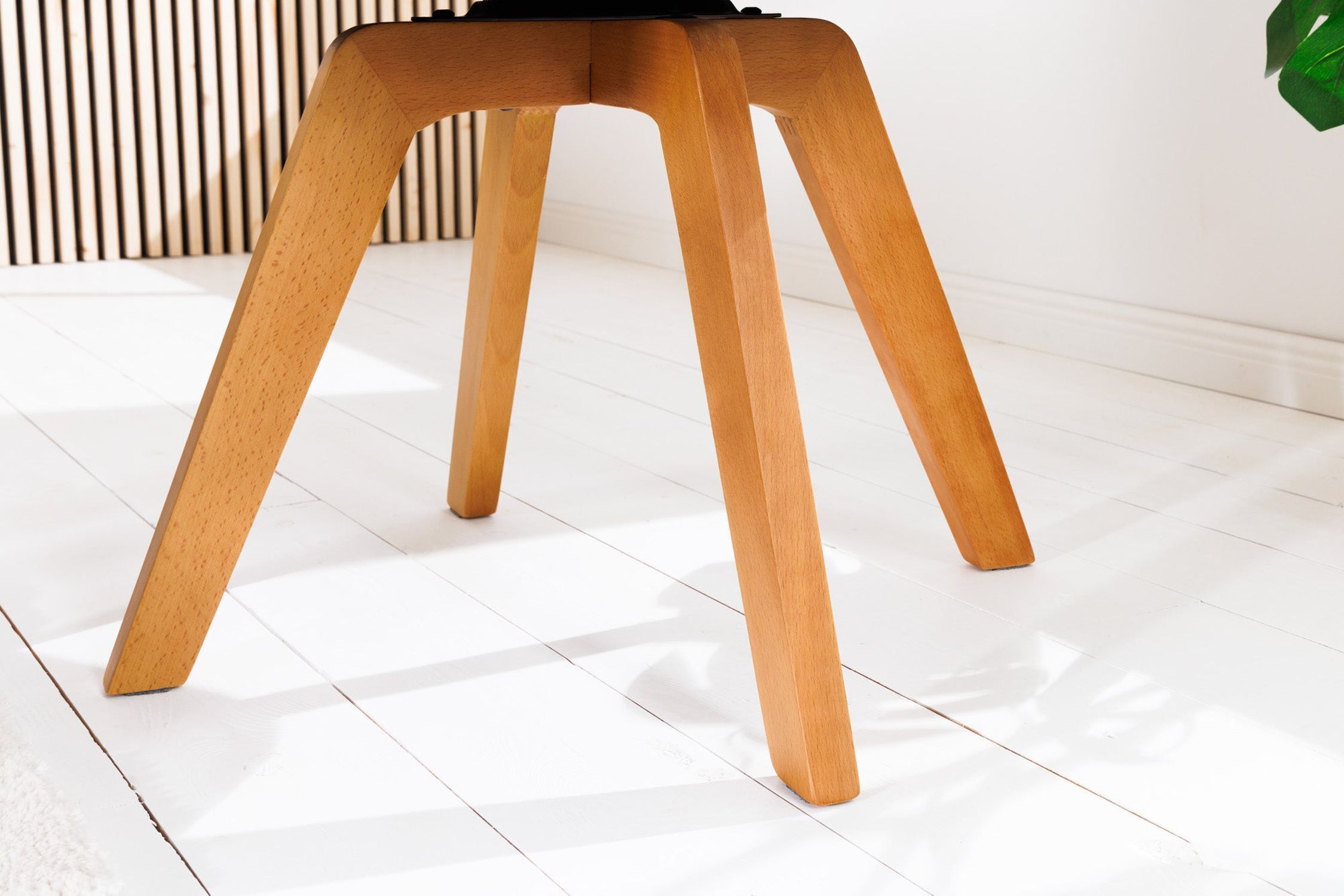 Chaise pivotante sans roulettes Gris Naturel Velours Bois avec accoudoirs Holz, Mobiliar, Hartholz, Gebeiztes Holz