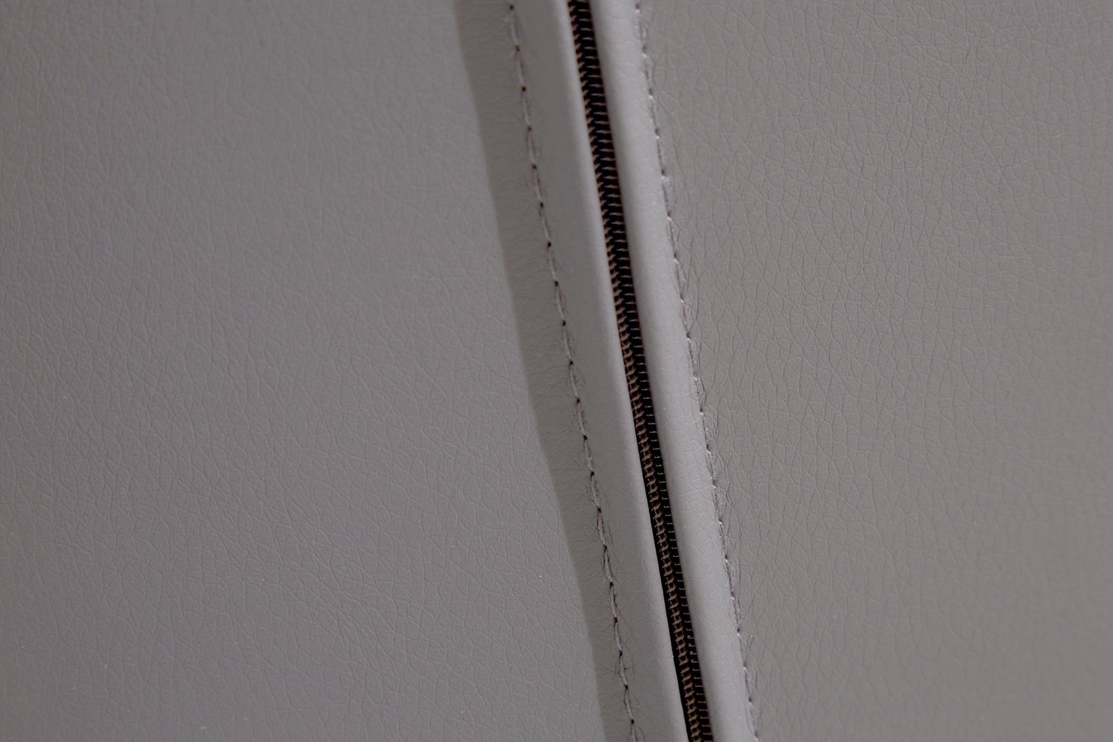 Chaise de salle à manger sans accoudoirs Gris en tissu Similicuir Métal