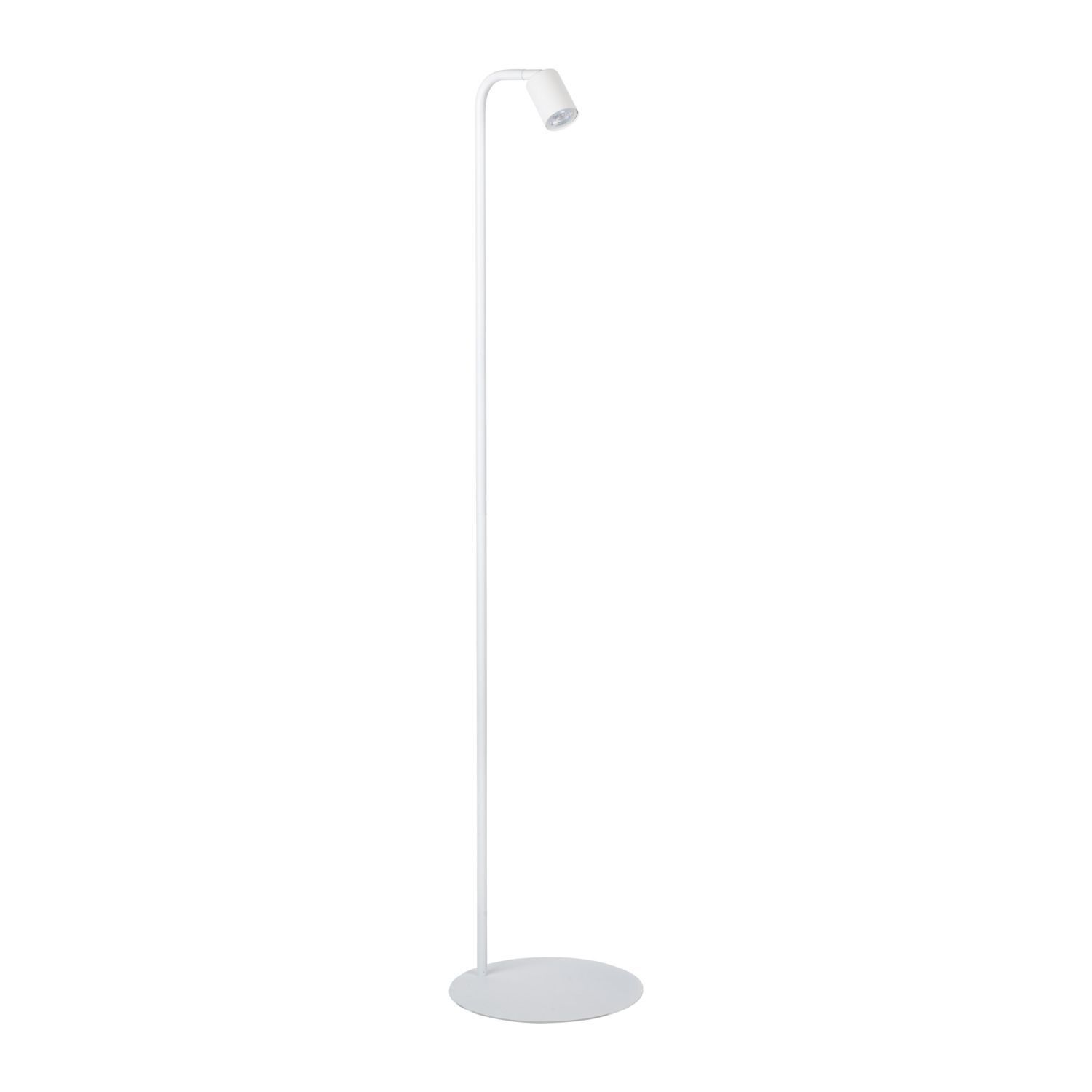 Lampadaire blanc 140 cm petit métal abat-jour ajustable