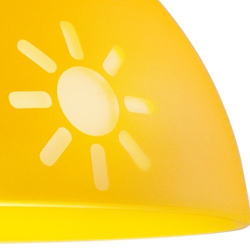 Suspension Couleur Lampe pour enfants Jaune Plastique