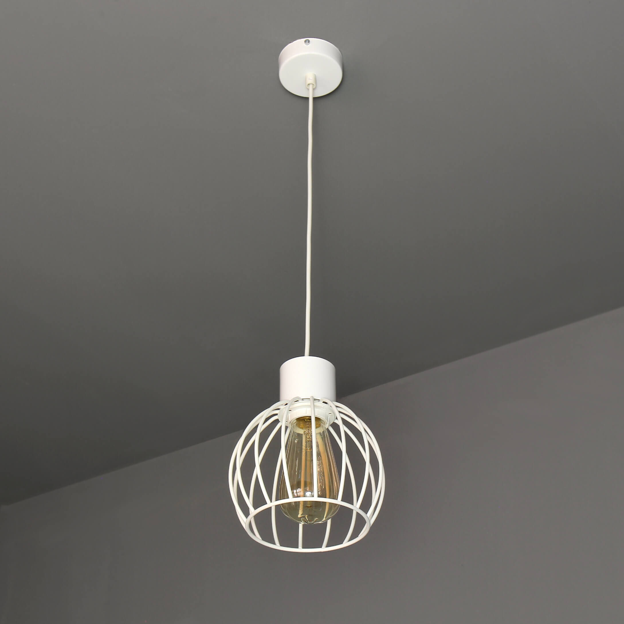 Suspension blanche ronde géométrique Deckenleuchte, Leuchte, Lampe