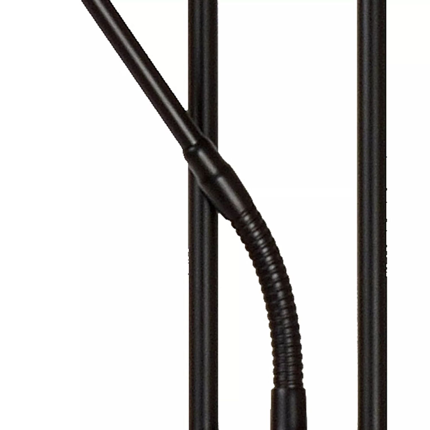 LED Deckenfluter Metall Schwarz 180 cm Leselicht 3000 K