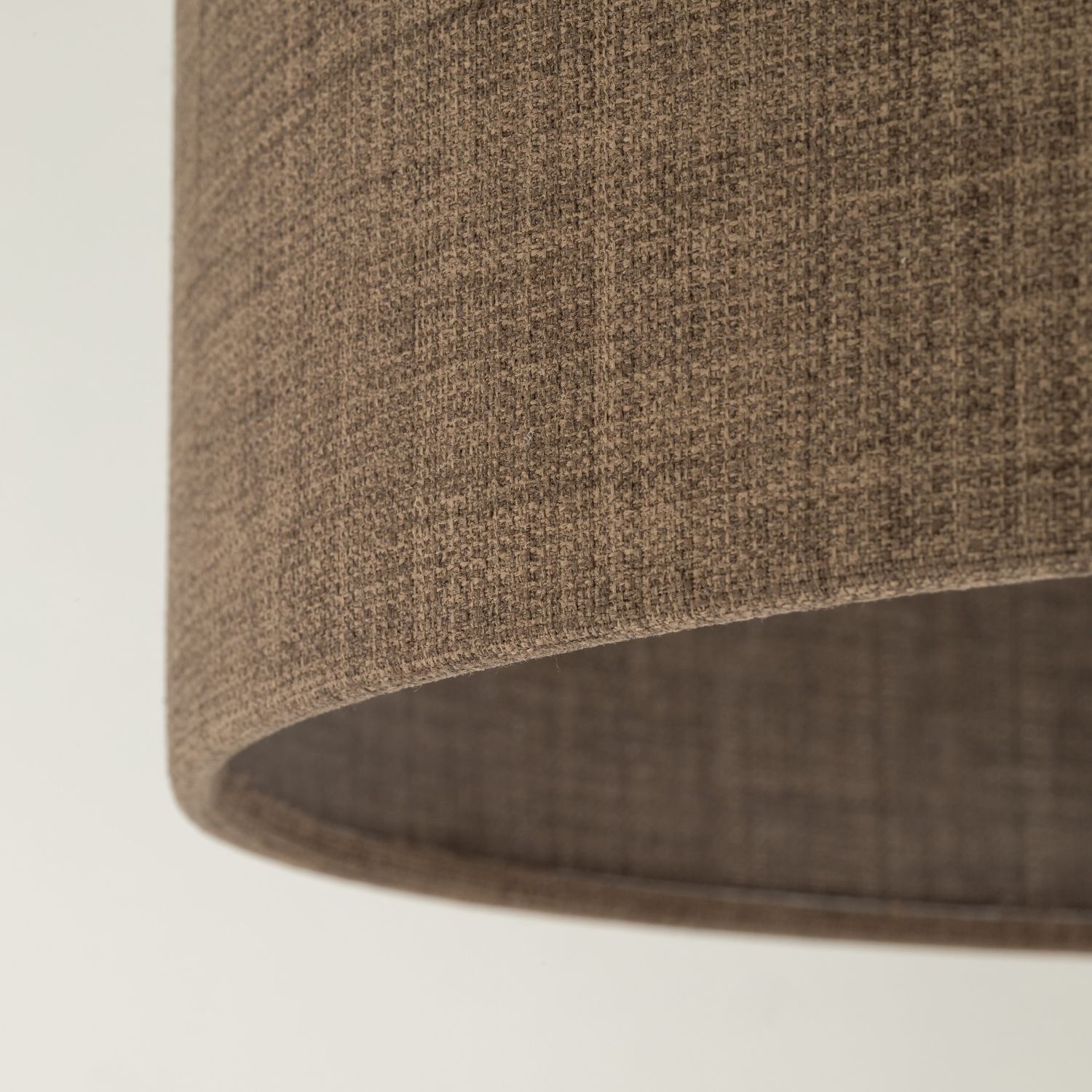 Lampadaire métal tissu E27 160 cm Ø 50 cm en or brun
