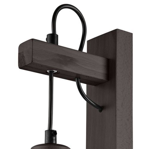 Applique murale marron Bois polyvalent Lampe AMIDA