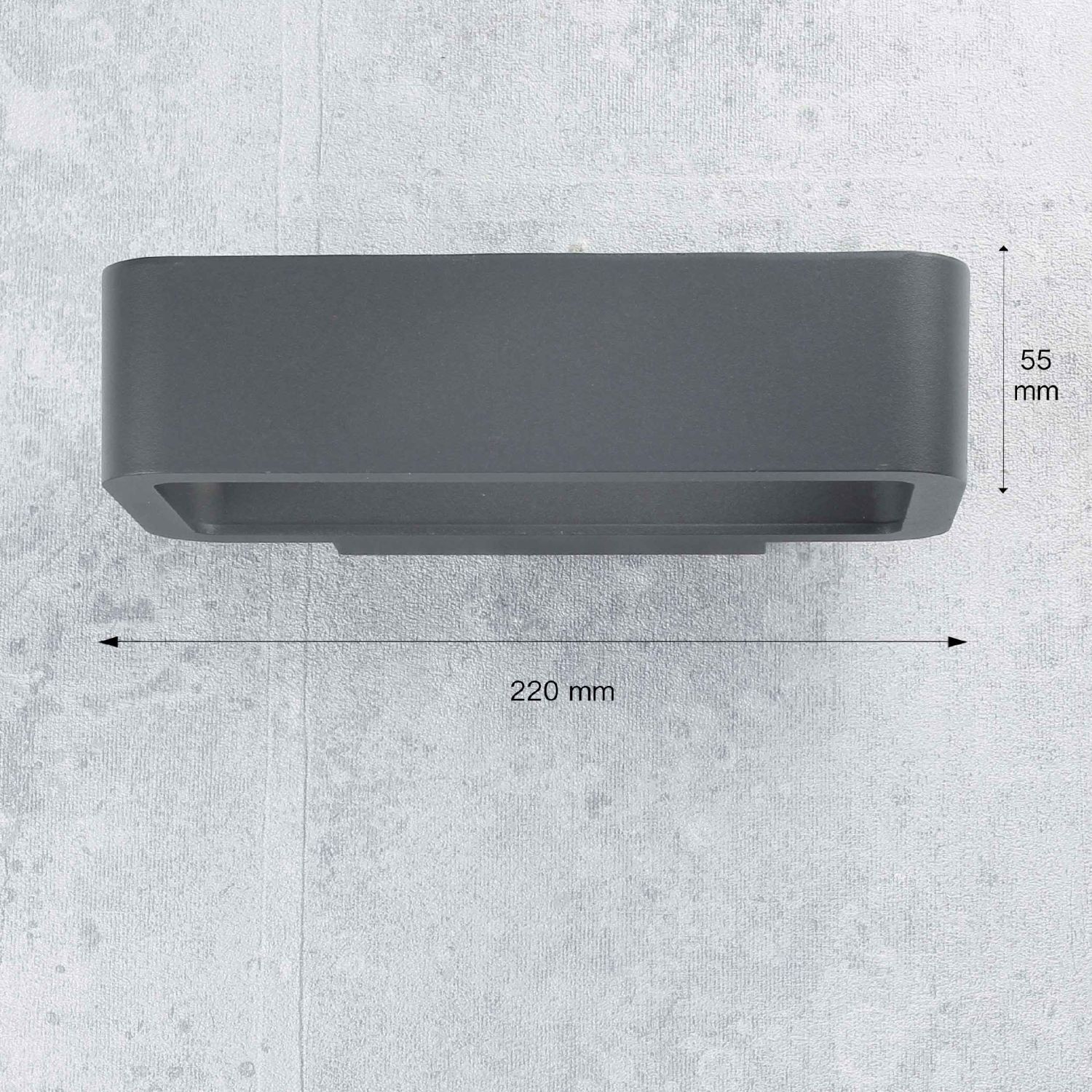 Applique LED moderne en anthracite Adapter, Elektronik