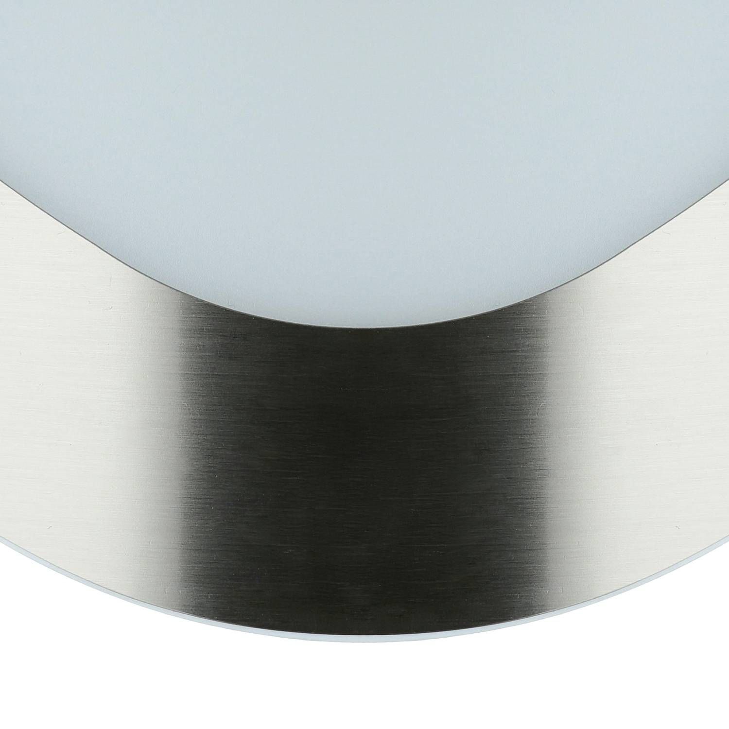 LED Außenleuchte Edelstahl 28 cm hoch IP54 3000 K metallisch, gekrümmt, zwei-ton, gebürstet, Satiniert