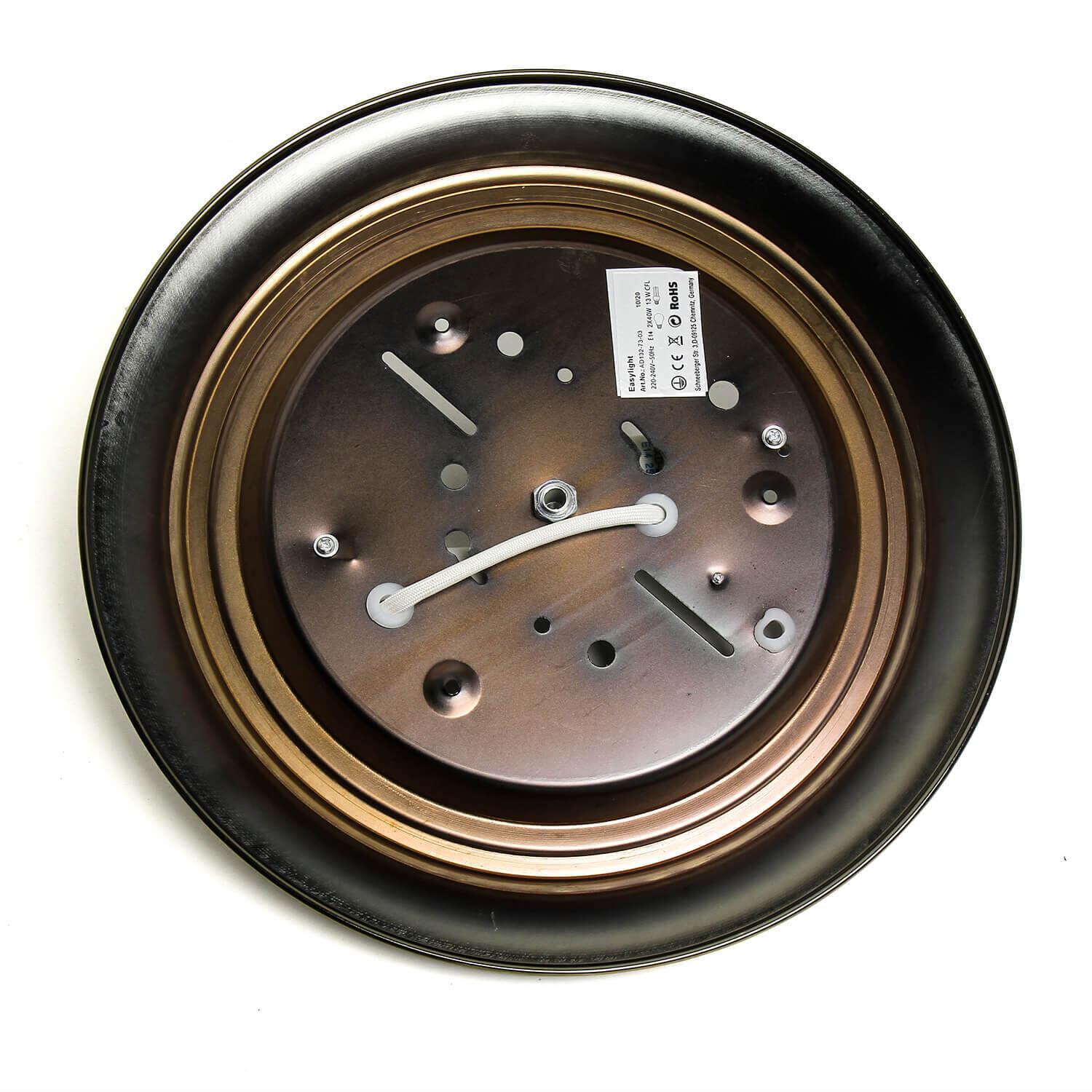 Lampe Art Nouveau pour le plafond 2xE14 couleur laiton Uhr, Wanduhr