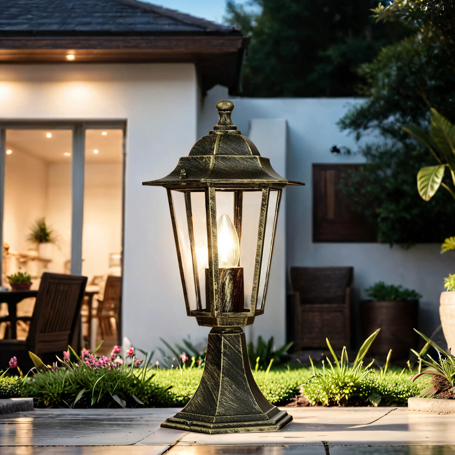 Lampe de chemin rustique Lanterne de jardin E27 PARIS Lampe