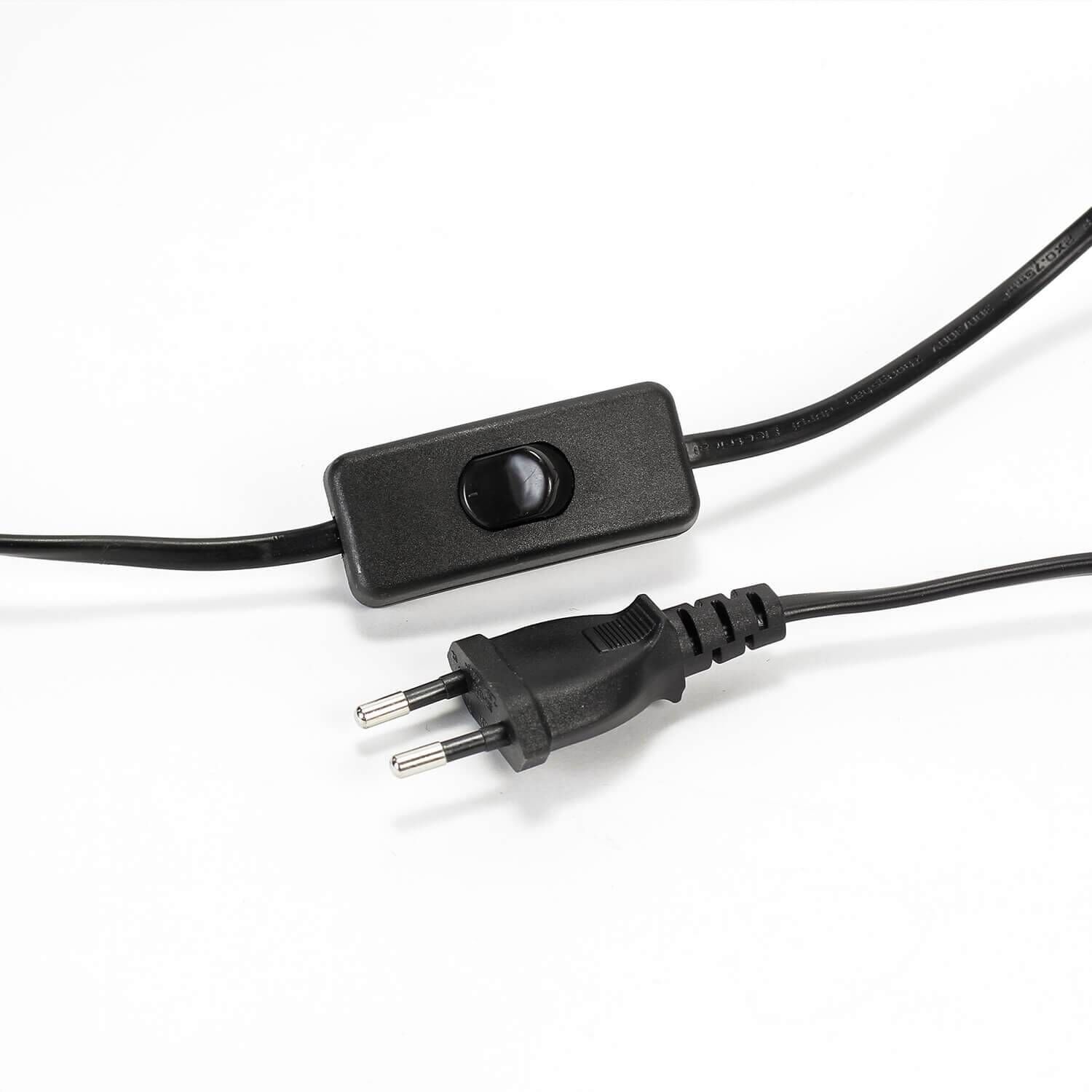 lavalampe-schwarz-silber-chrome-lavaleuchte-sandro-4 Schalter, Kabel, Netzteil, Stecker, Adapter