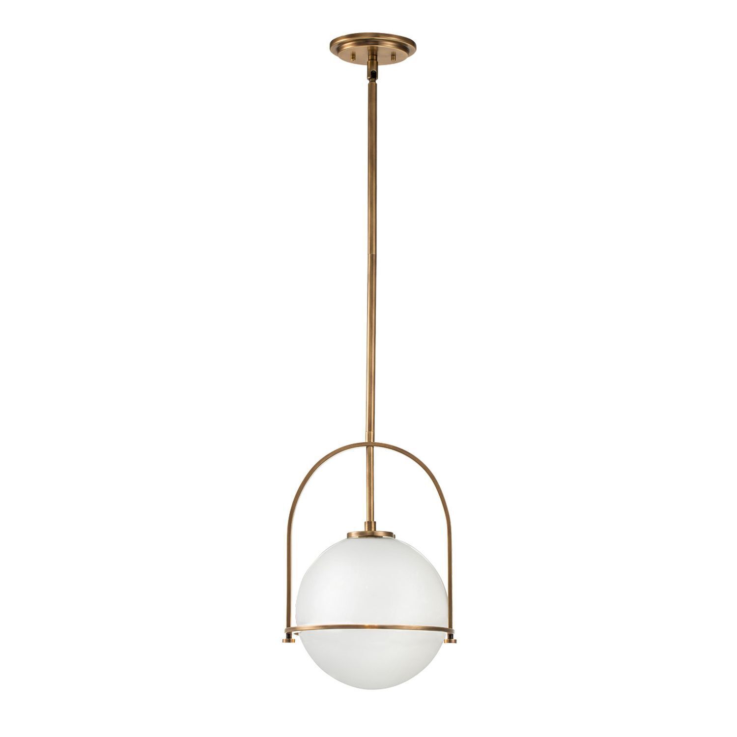 Lampe à suspendre métal verre D : 28,9 cm H : max. 129,4 cm
