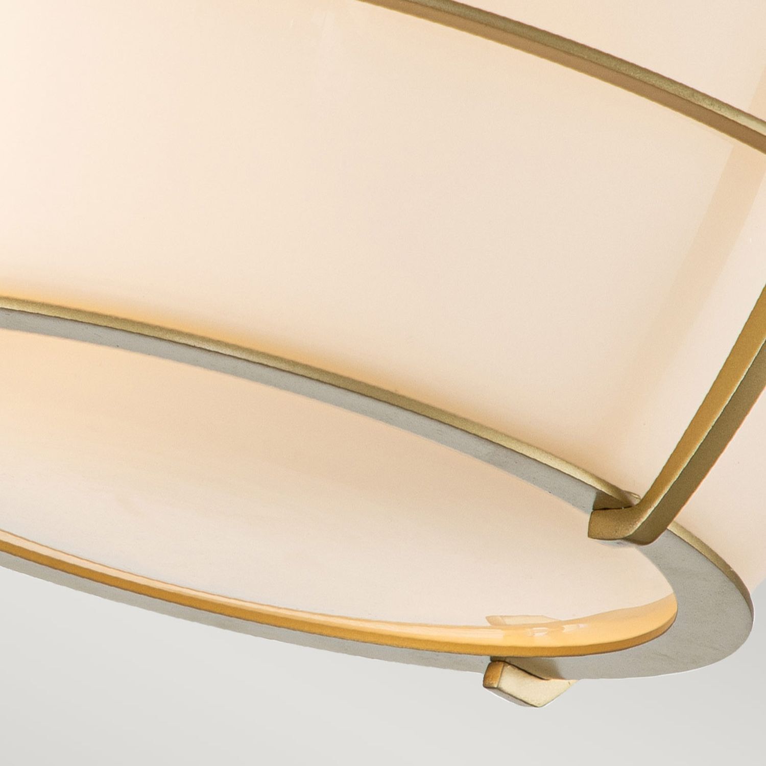 Plafonnier salle de bain métal verre E27 IP44 D : 32,7 cm rond