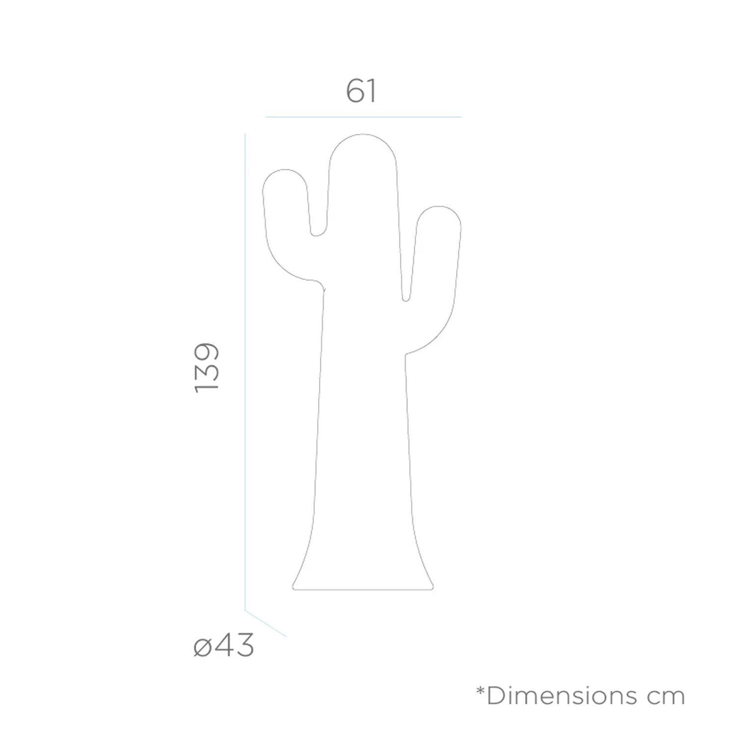 Lampadaire LED extérieur 139 cm IP65 6000K Vert Cactus avec câble
