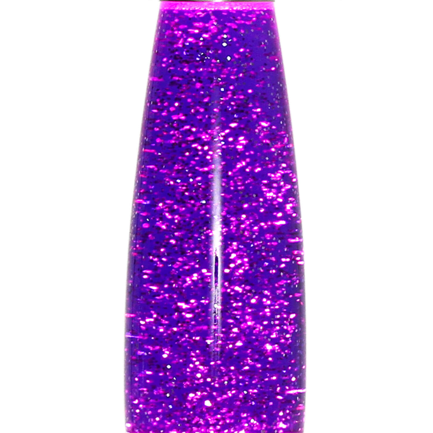 Lampe à Lave Rétro Paillettes Violet Argent H:40cm ANGELINA