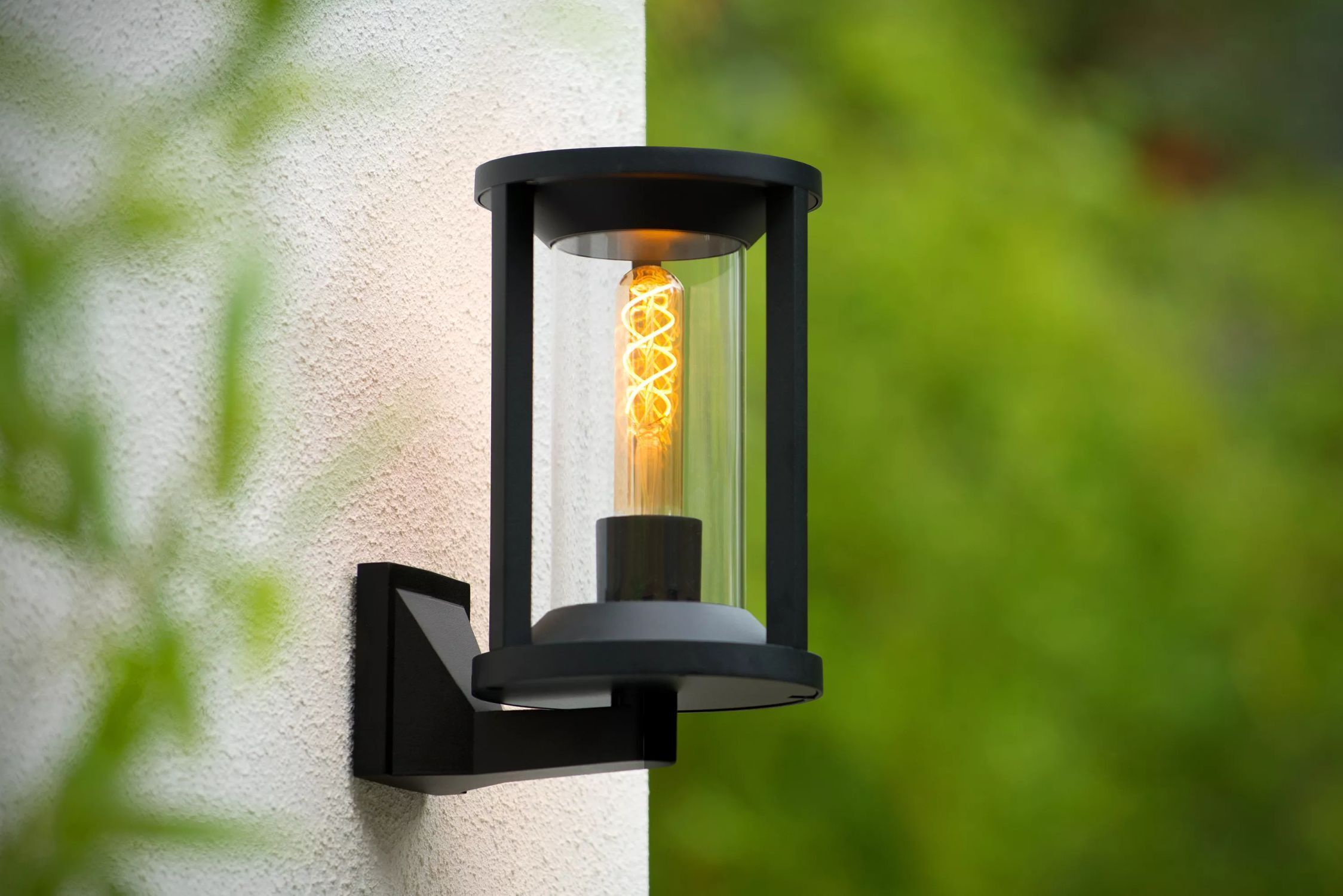 Außenwandleuchte Aluminium Schwarz IP65 Terrasse Haus Lampe