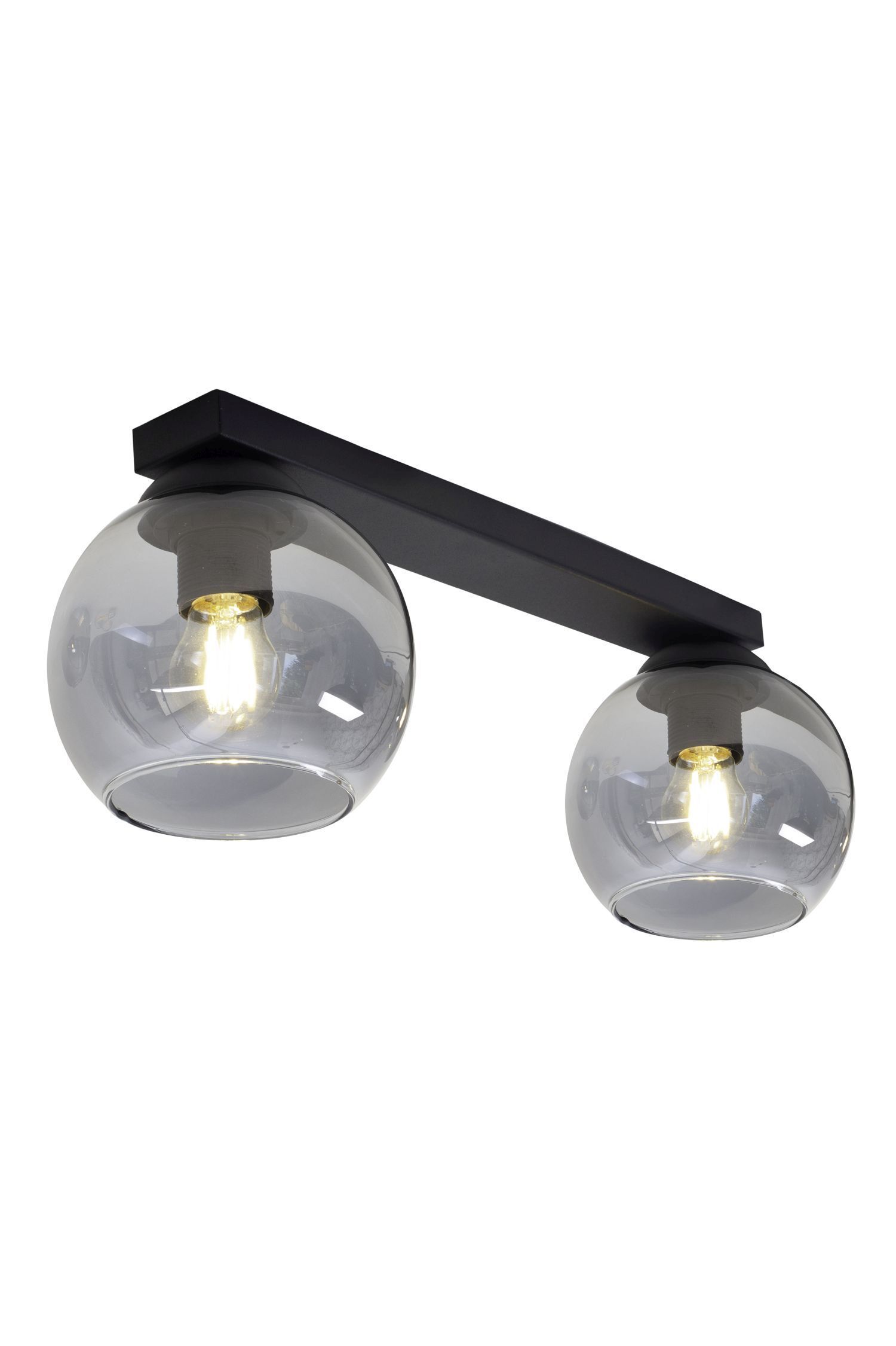 deckenleuchte, glühlampe, augeleuchte, metall, schwarz